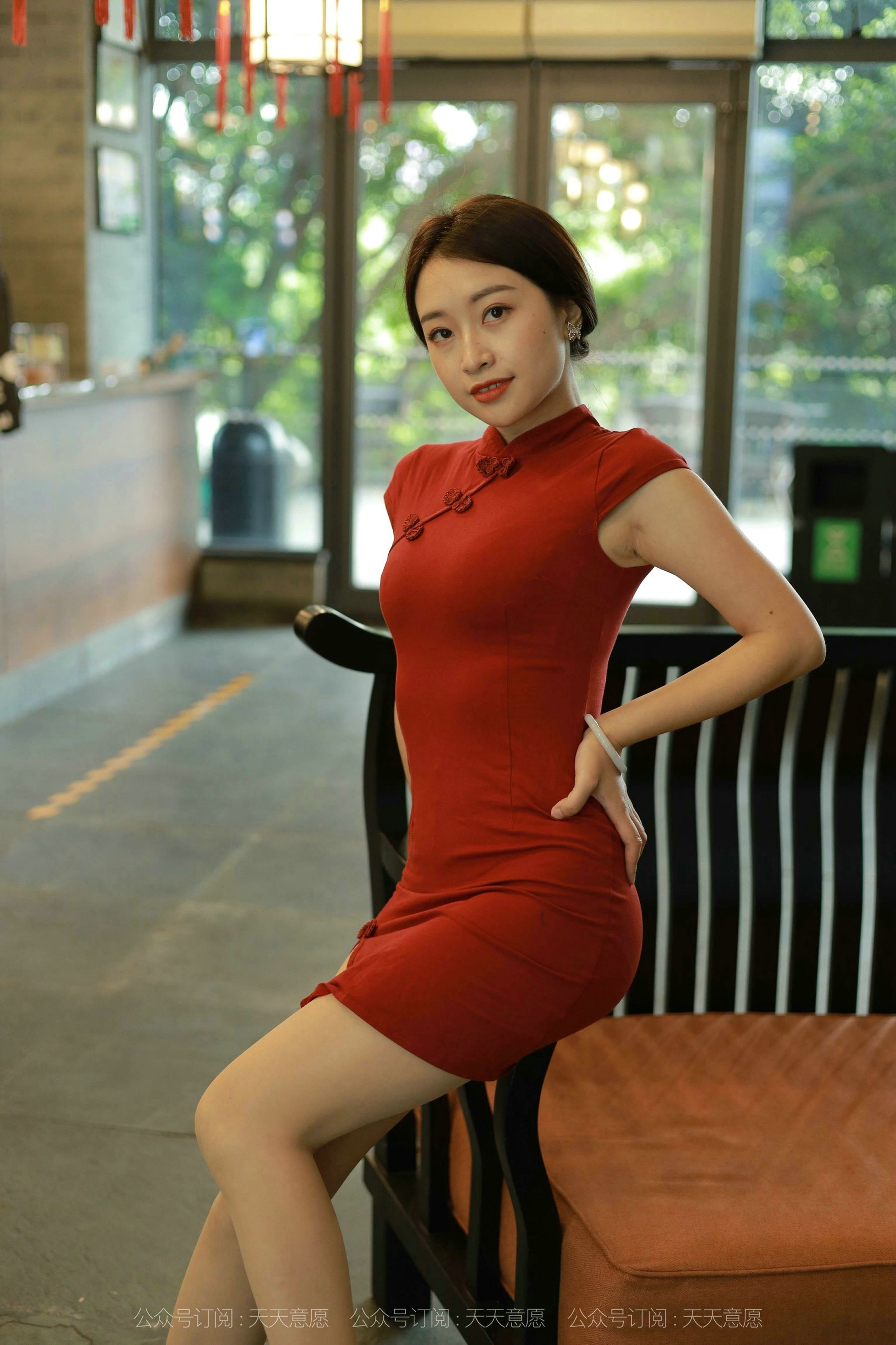 模特：小婕《红色旗袍》-图5