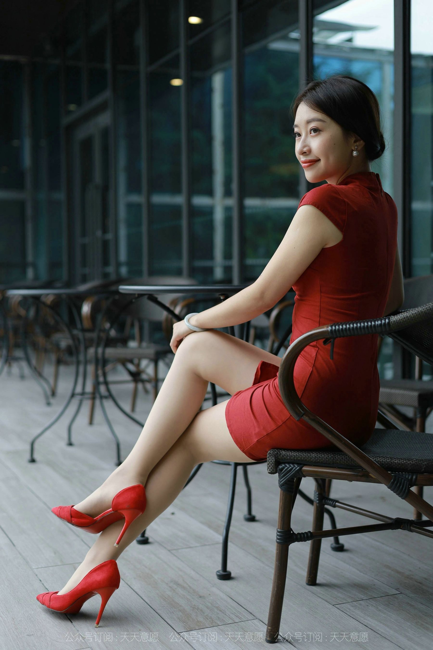 模特：小婕《红色旗袍》-图82