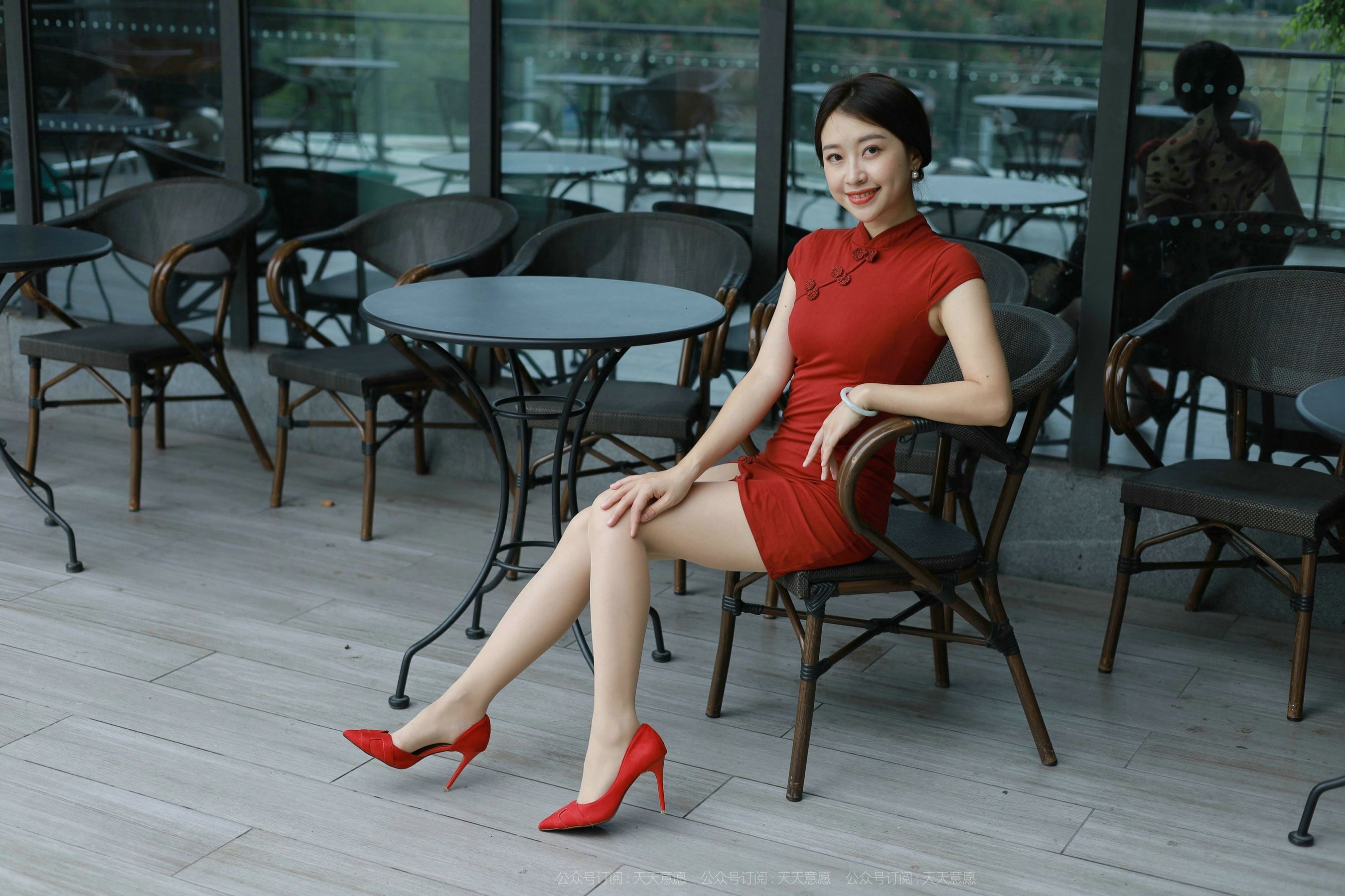 模特：小婕《红色旗袍》-图85