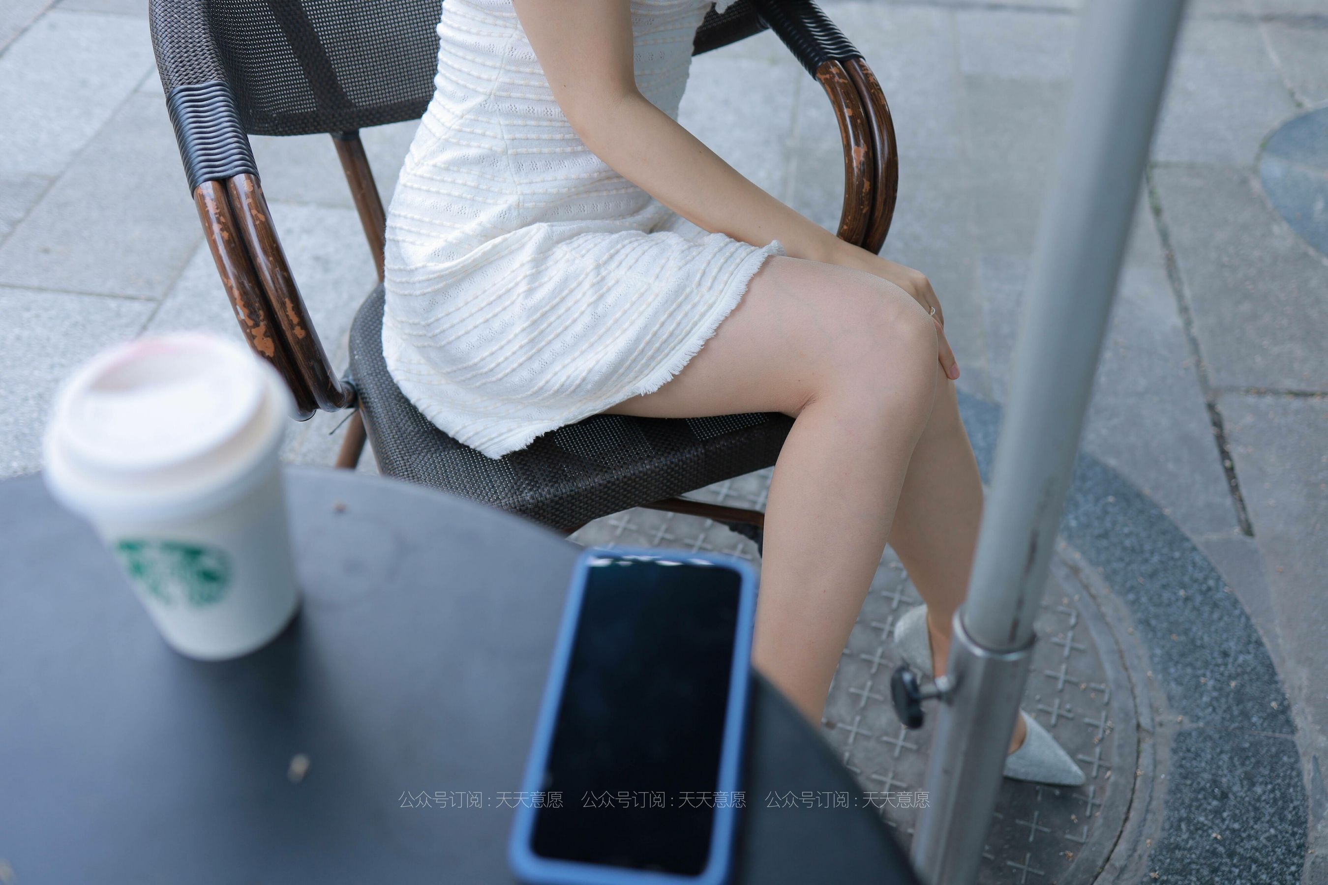 模特：小婕《肉丝白裙俏佳人》-图41