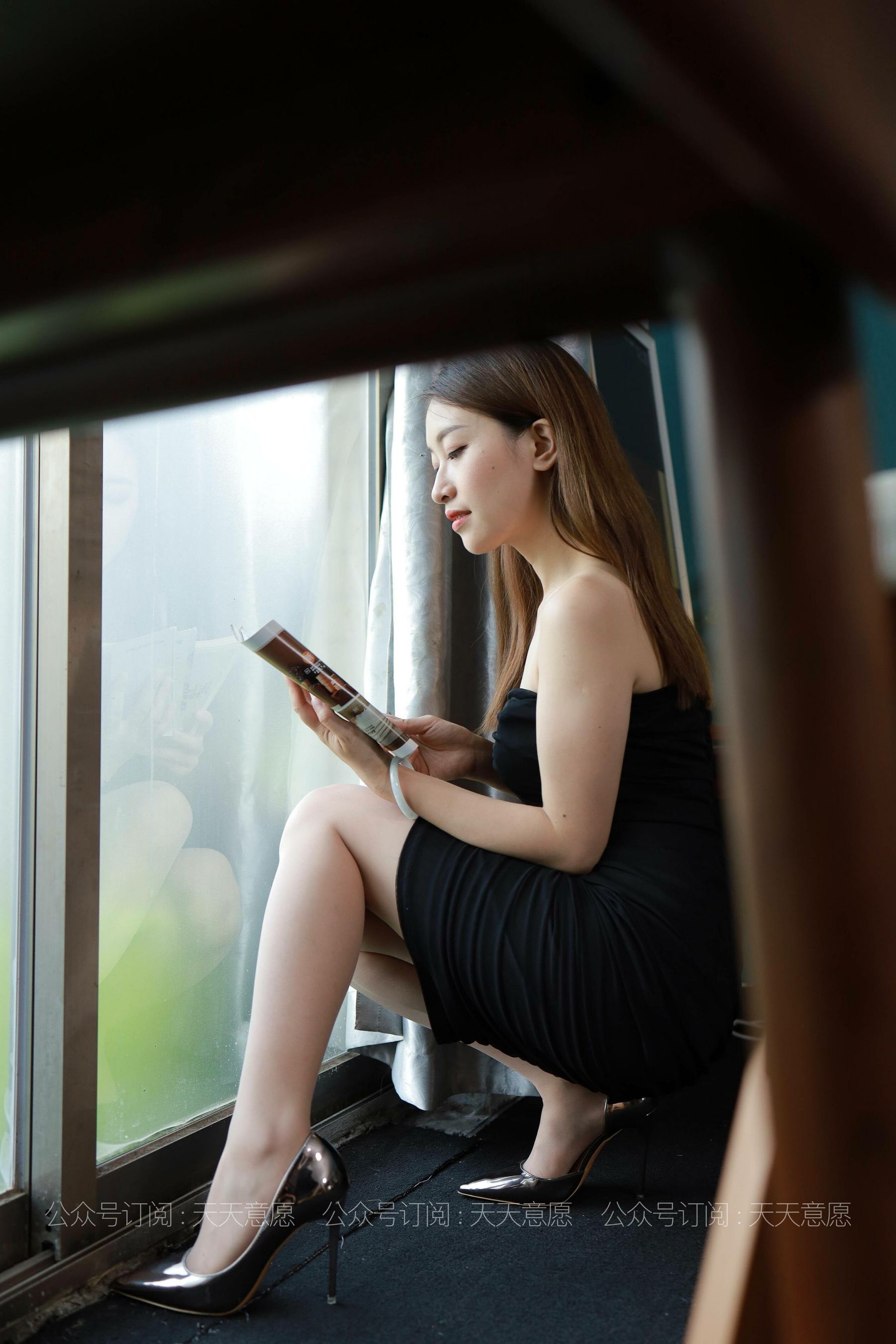 模特：小婕《黑色包臀裙》-图47