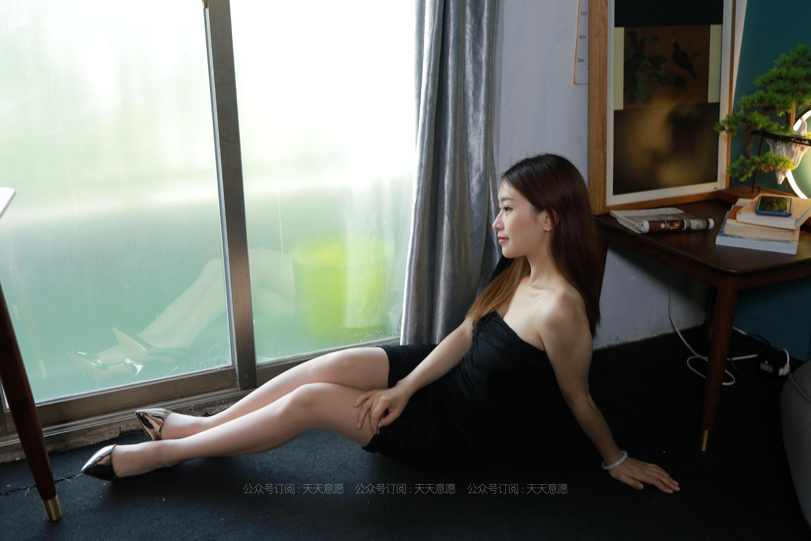 模特：小婕《黑色包臀裙》-图51