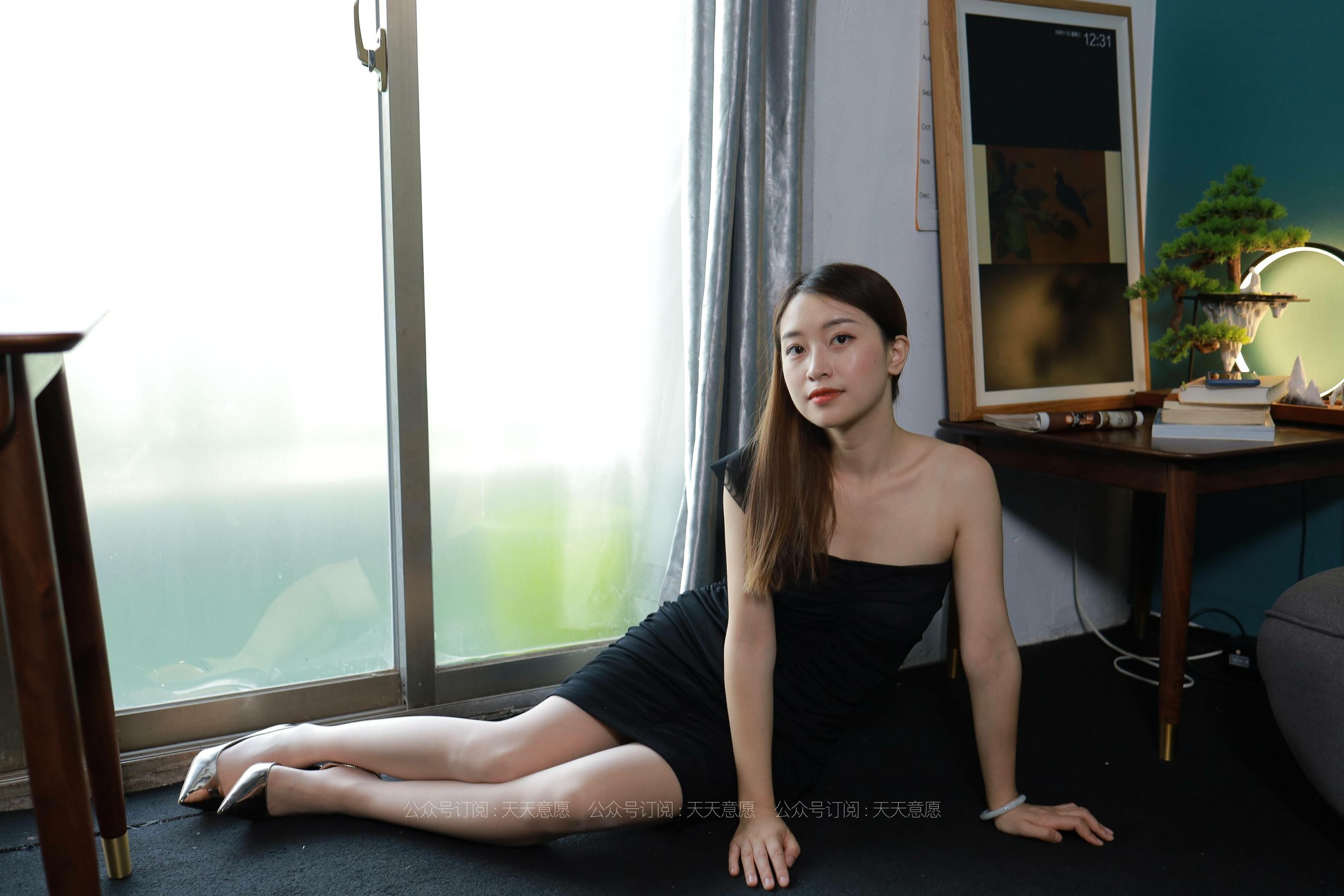 模特：小婕《黑色包臀裙》-图56