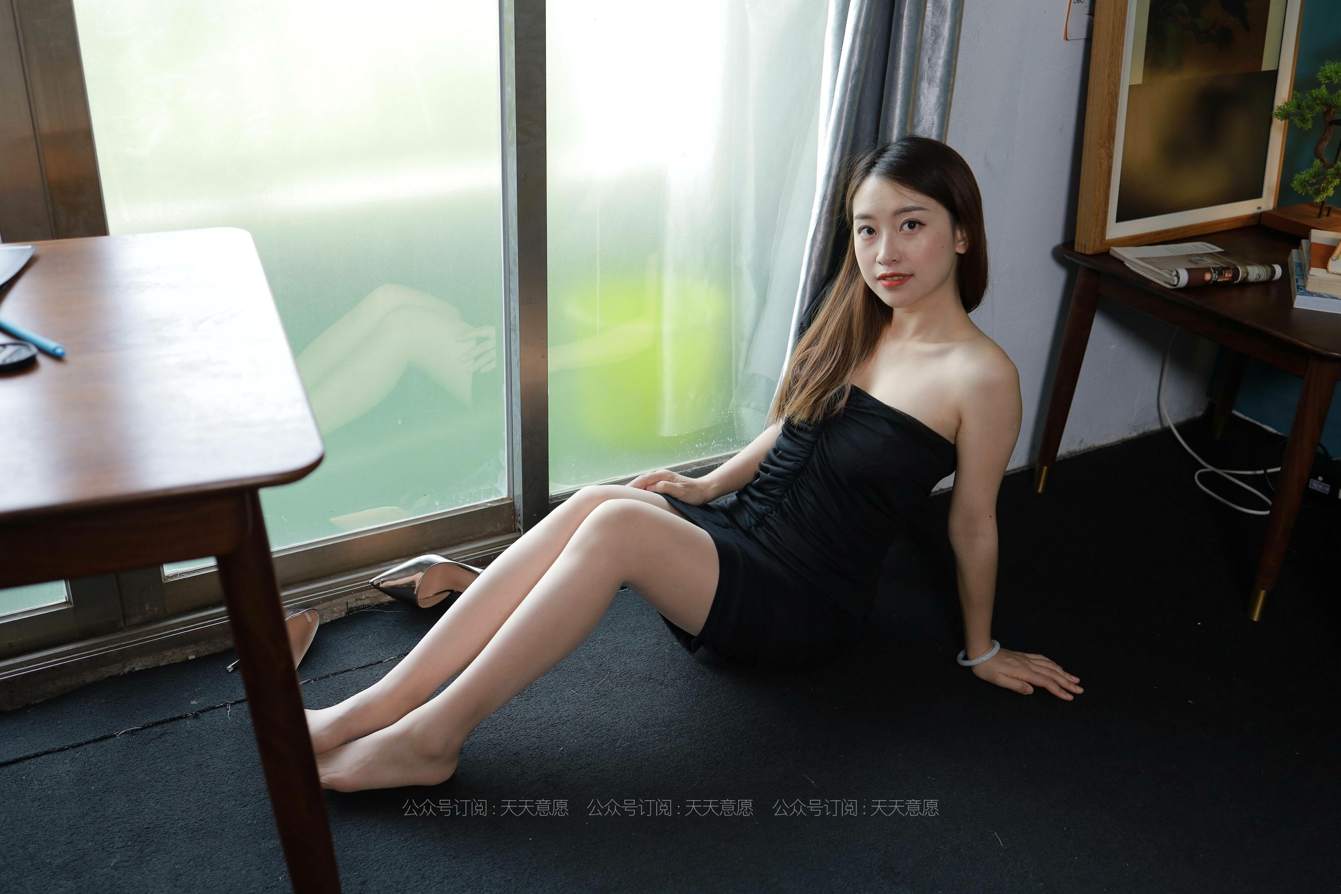 模特：小婕《黑色包臀裙》-图73