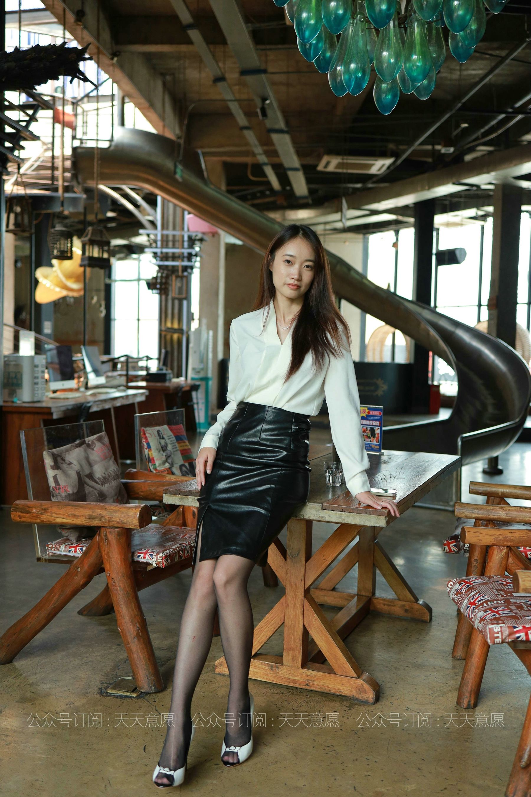 模特：小高《OL黑玫瑰》-图40