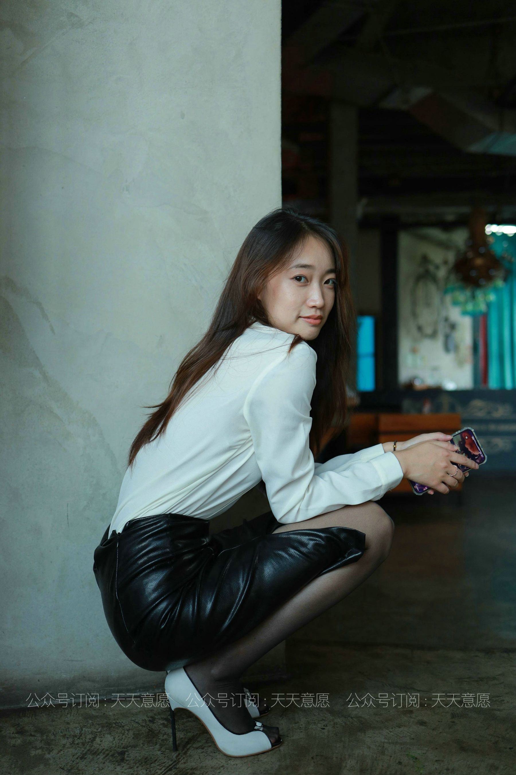 模特：小高《OL黑玫瑰》-图81