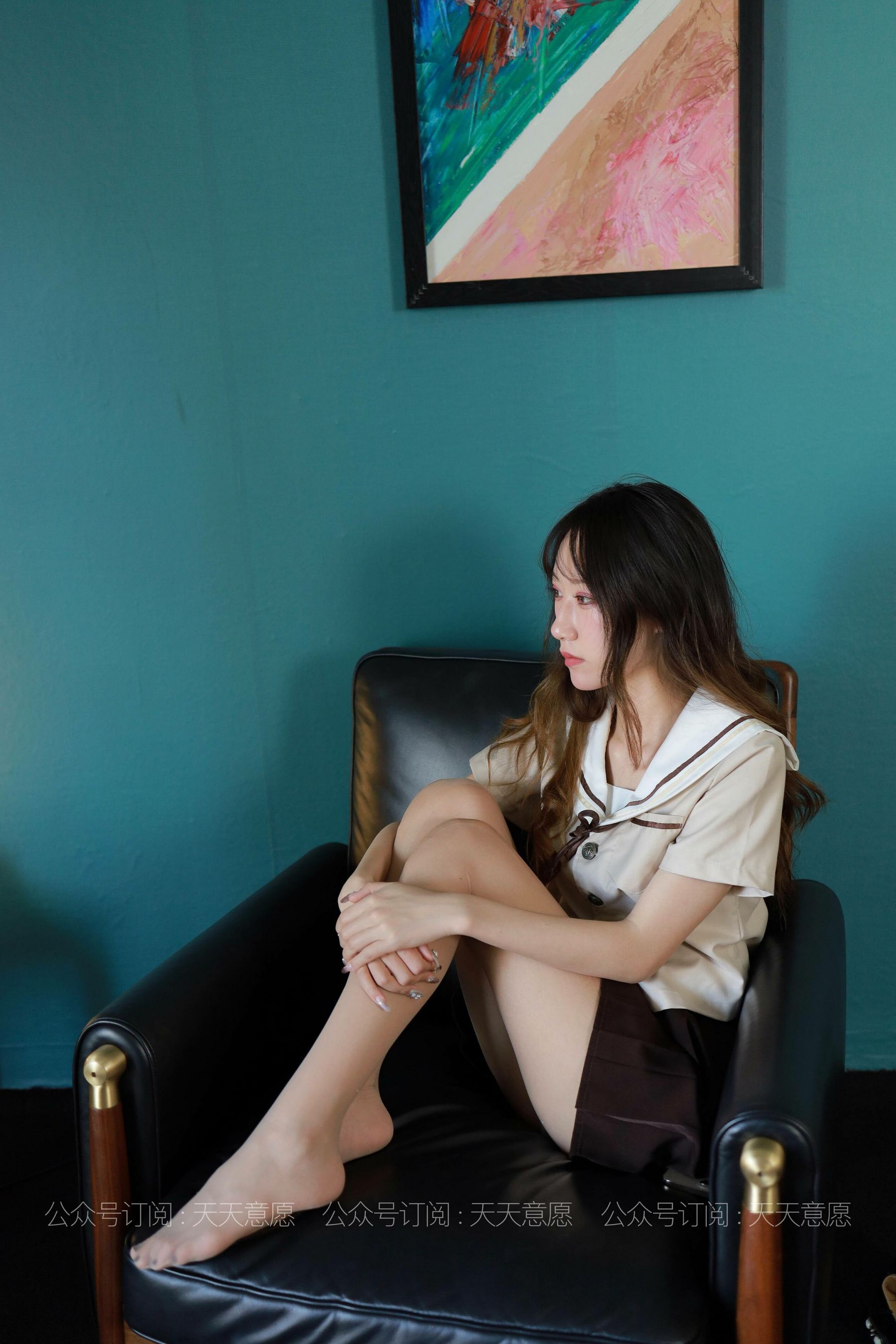 模特：怡怡《JK少女》-图43