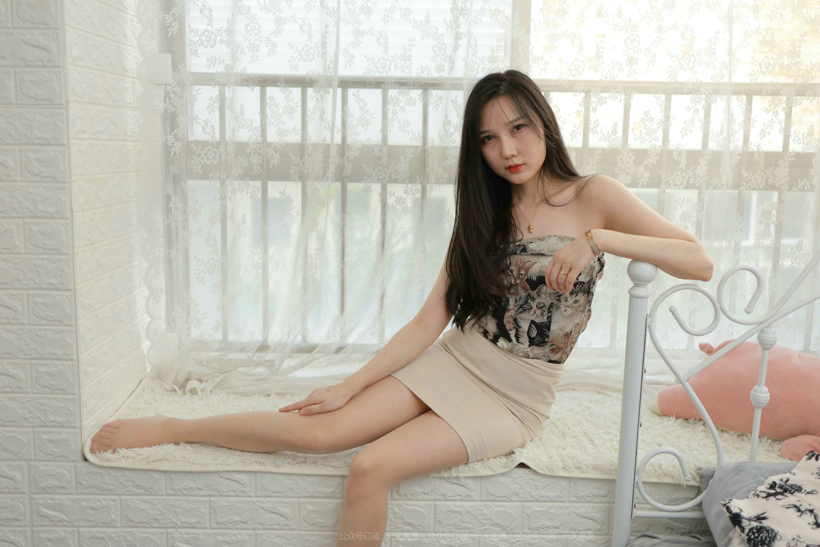 模特：文欣《浅色包臀裙》-图54