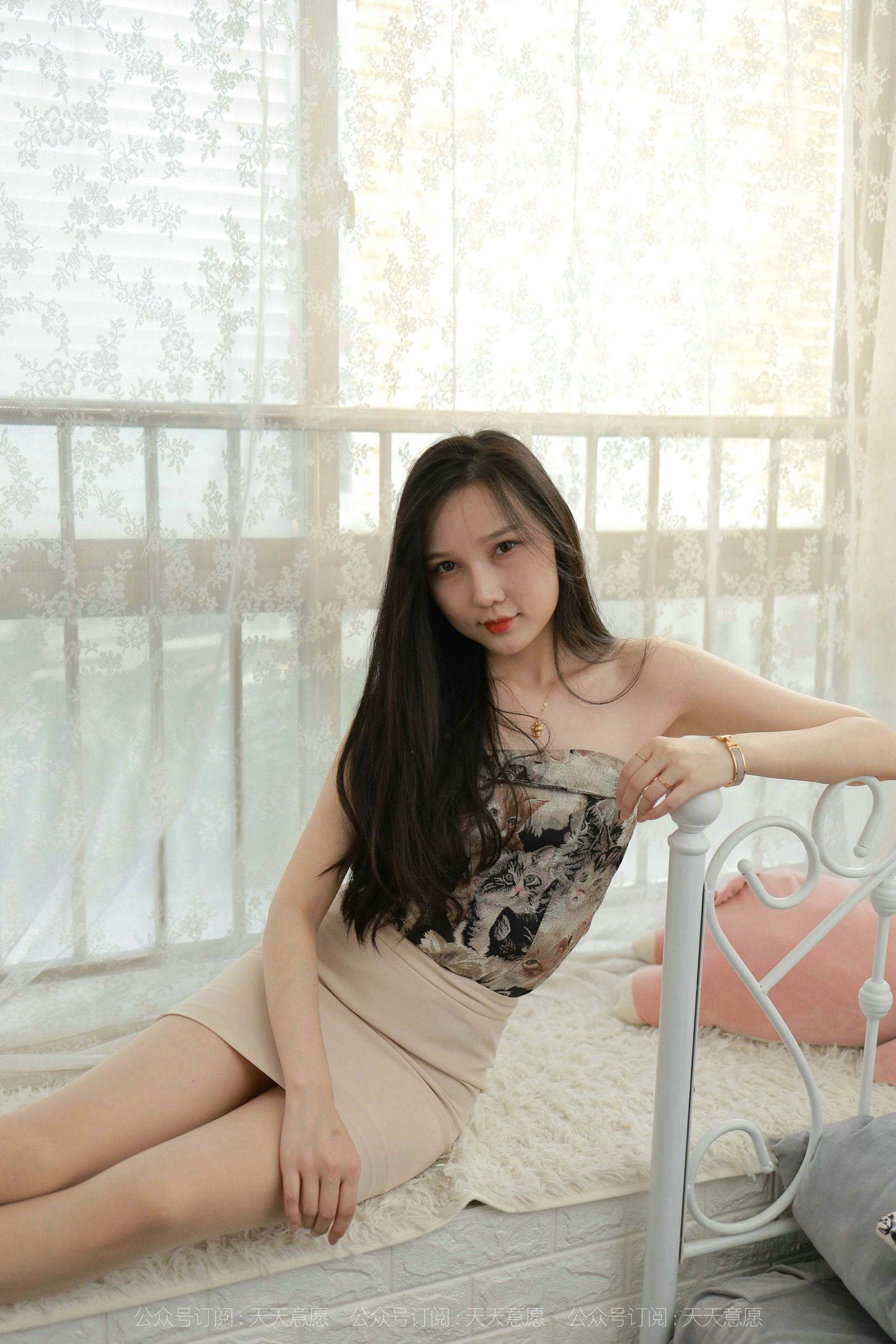 模特：文欣《浅色包臀裙》-图55