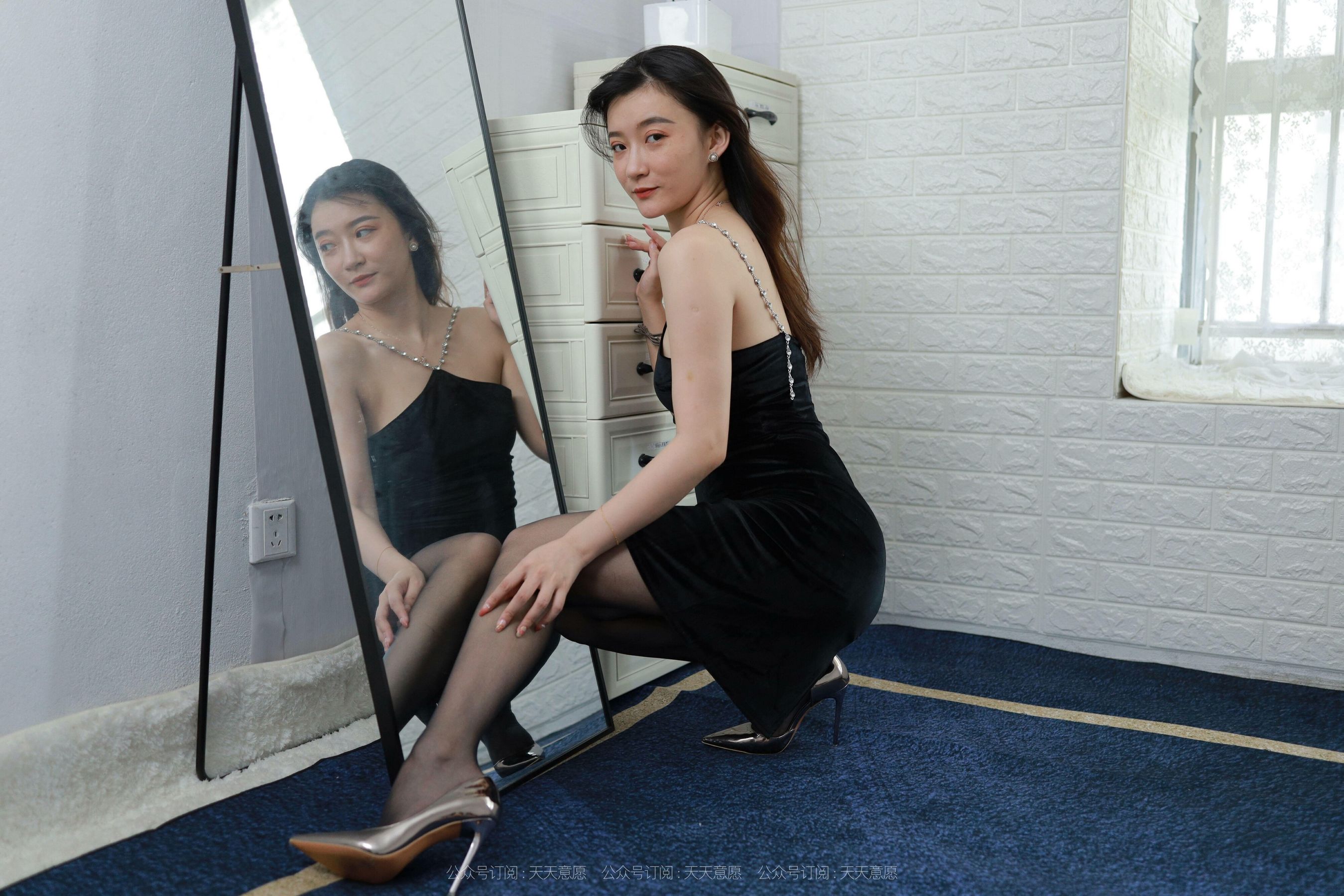 模特：秋秋《性感黑玫瑰》-图14