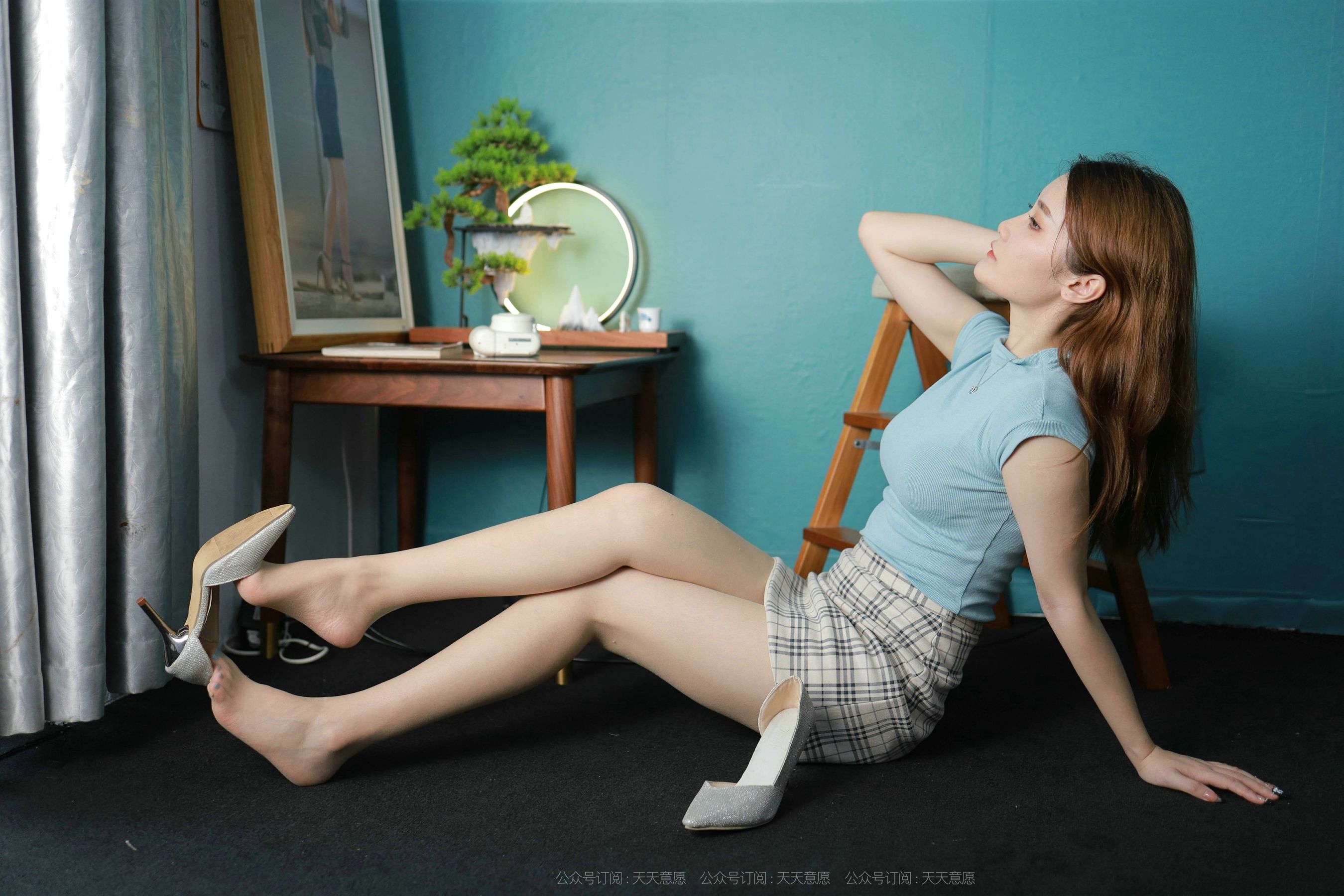 模特：紫薇《天蓝色美甲》-图39