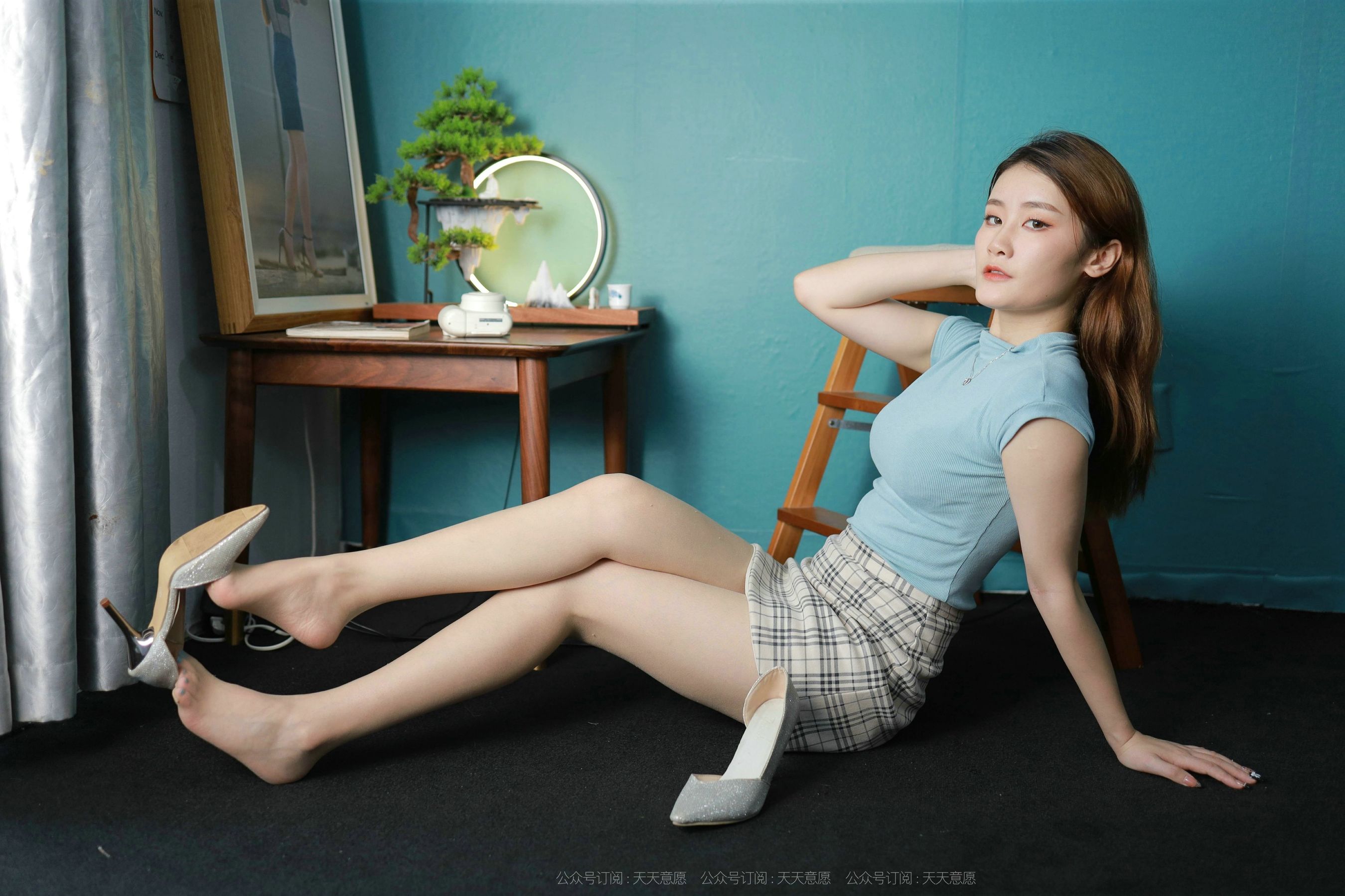 模特：紫薇《天蓝色美甲》-图40