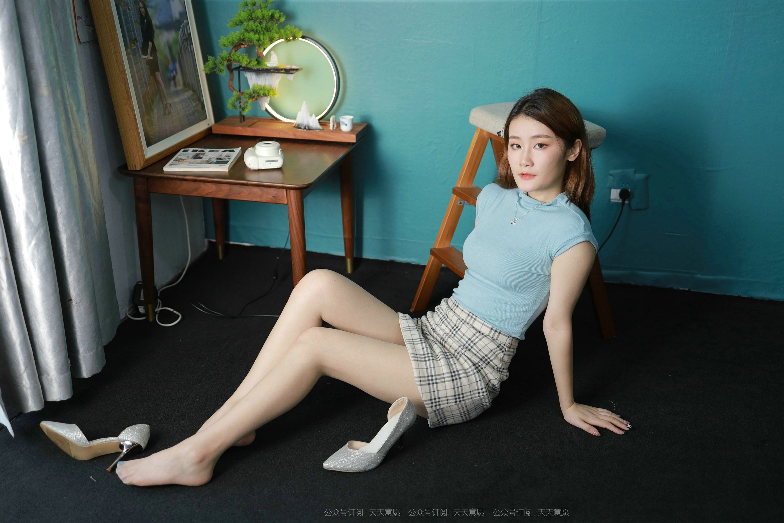 模特：紫薇《天蓝色美甲》-图46