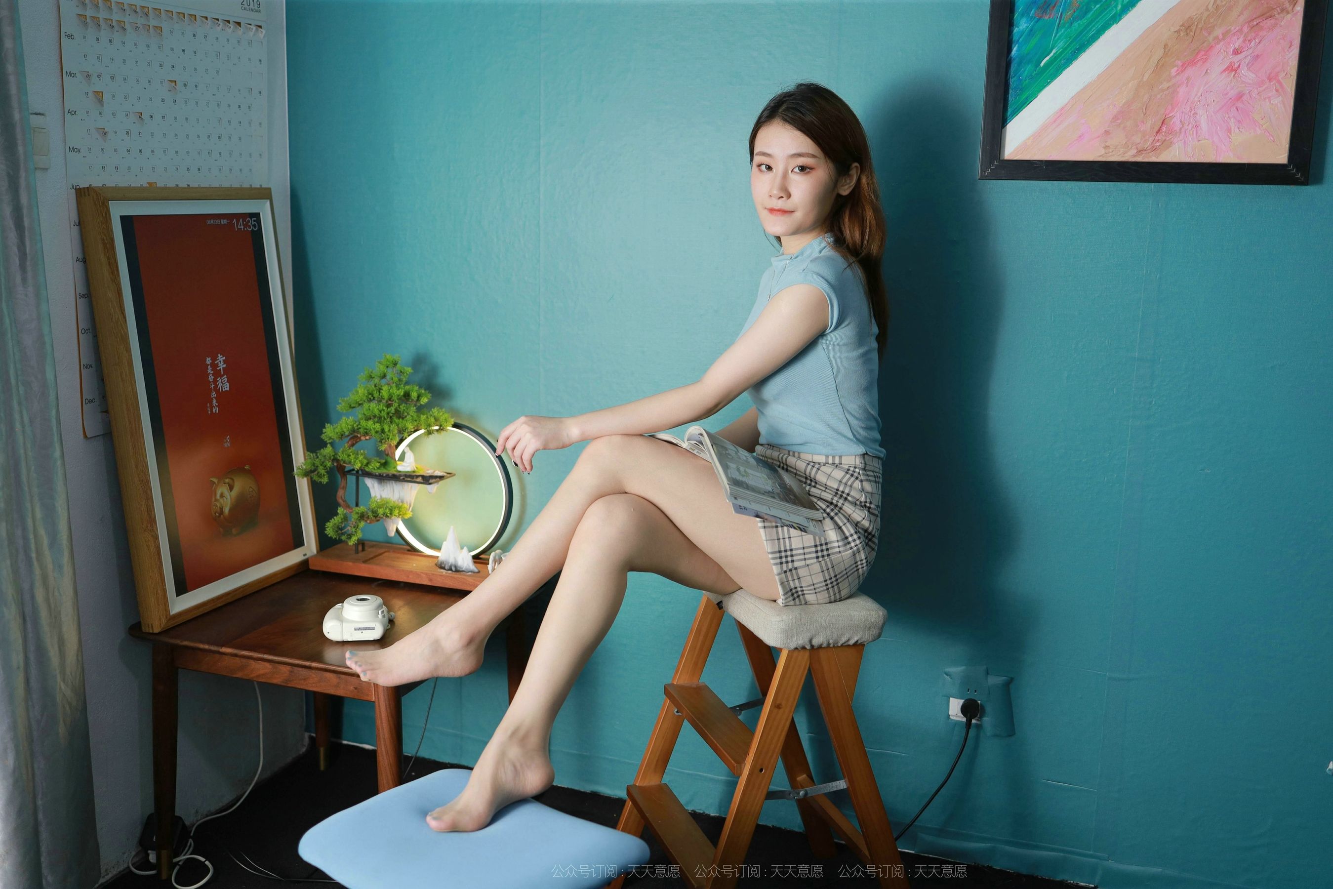 模特：紫薇《天蓝色美甲》-图58