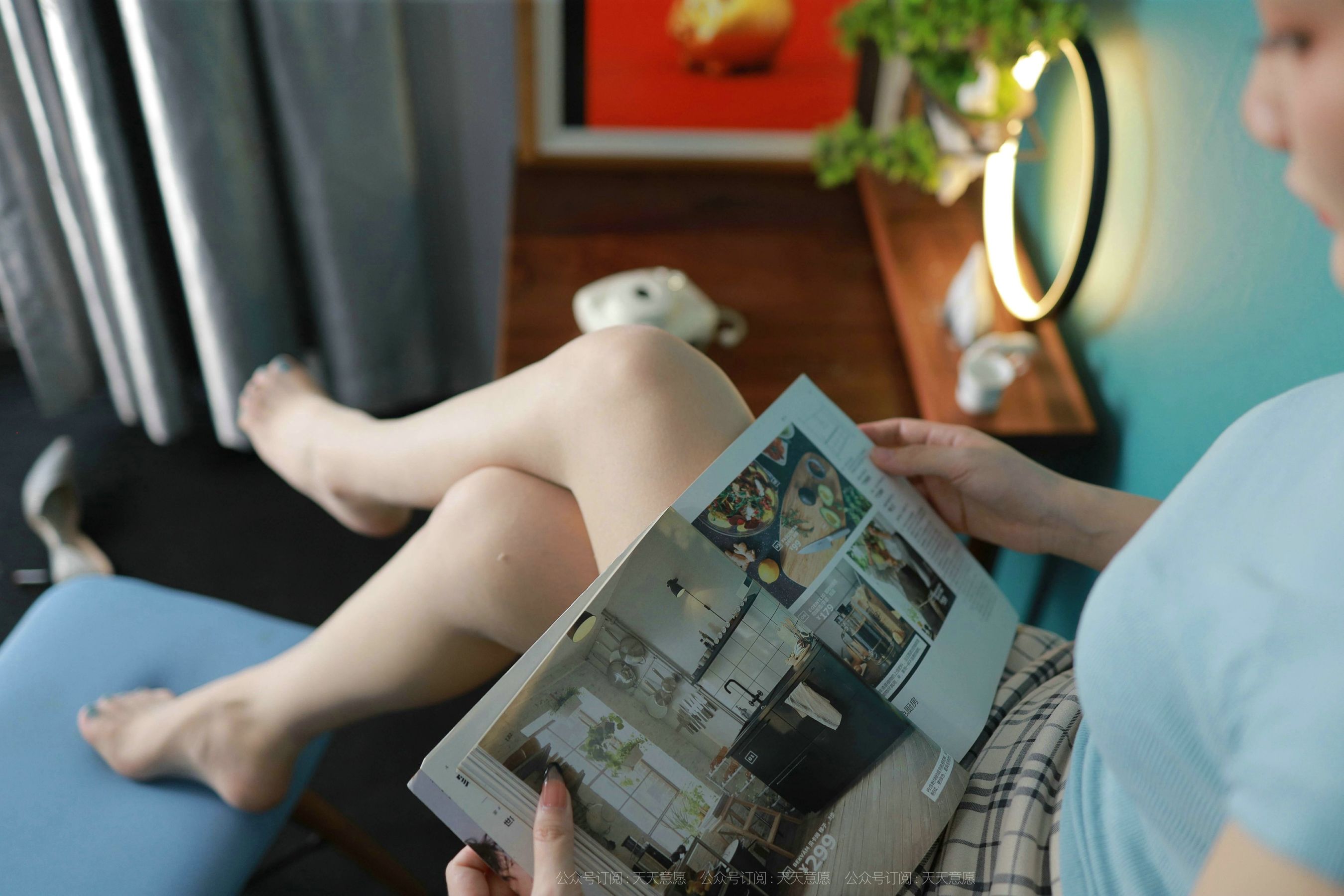 模特：紫薇《天蓝色美甲》-图60