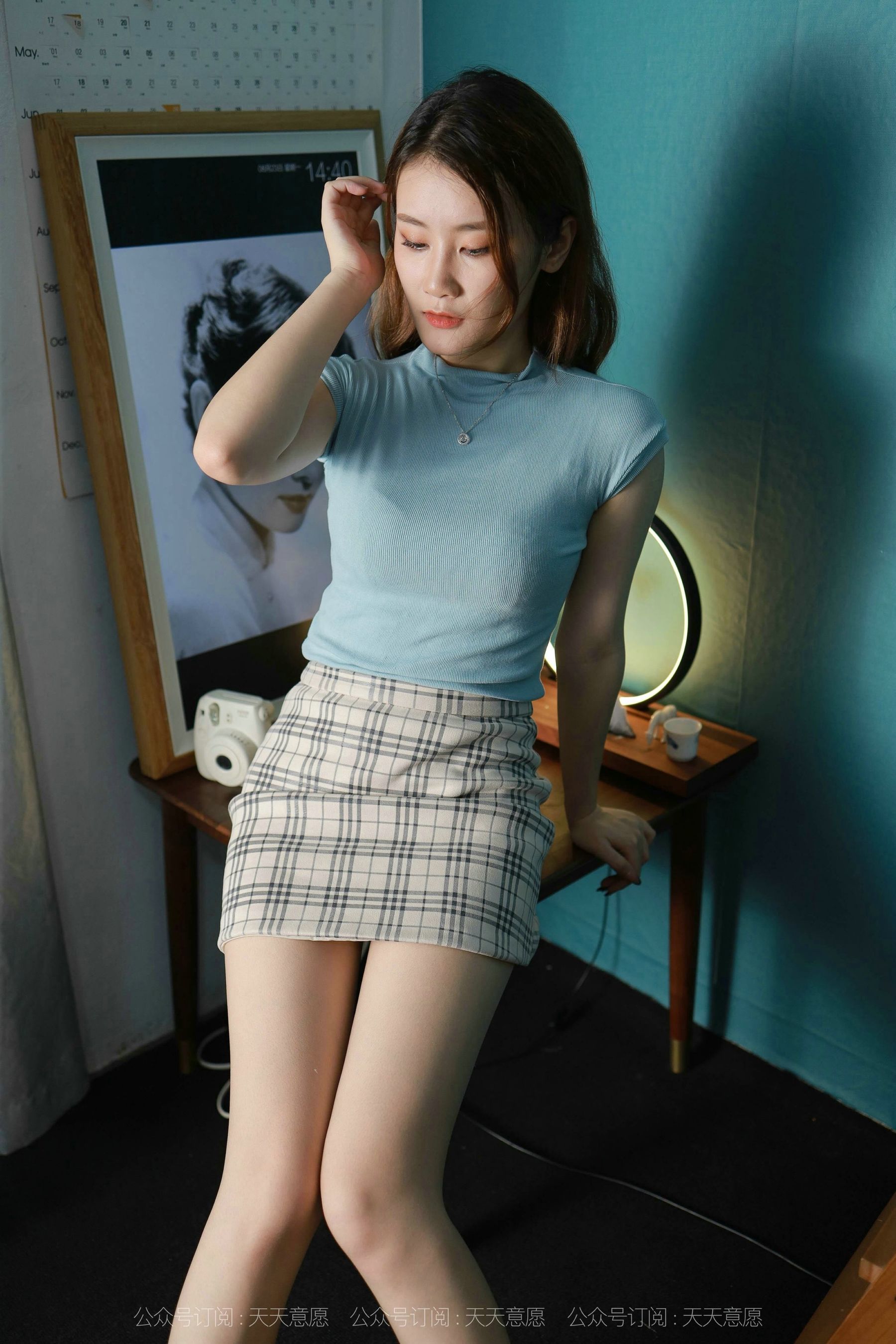 模特：紫薇《天蓝色美甲》-图75