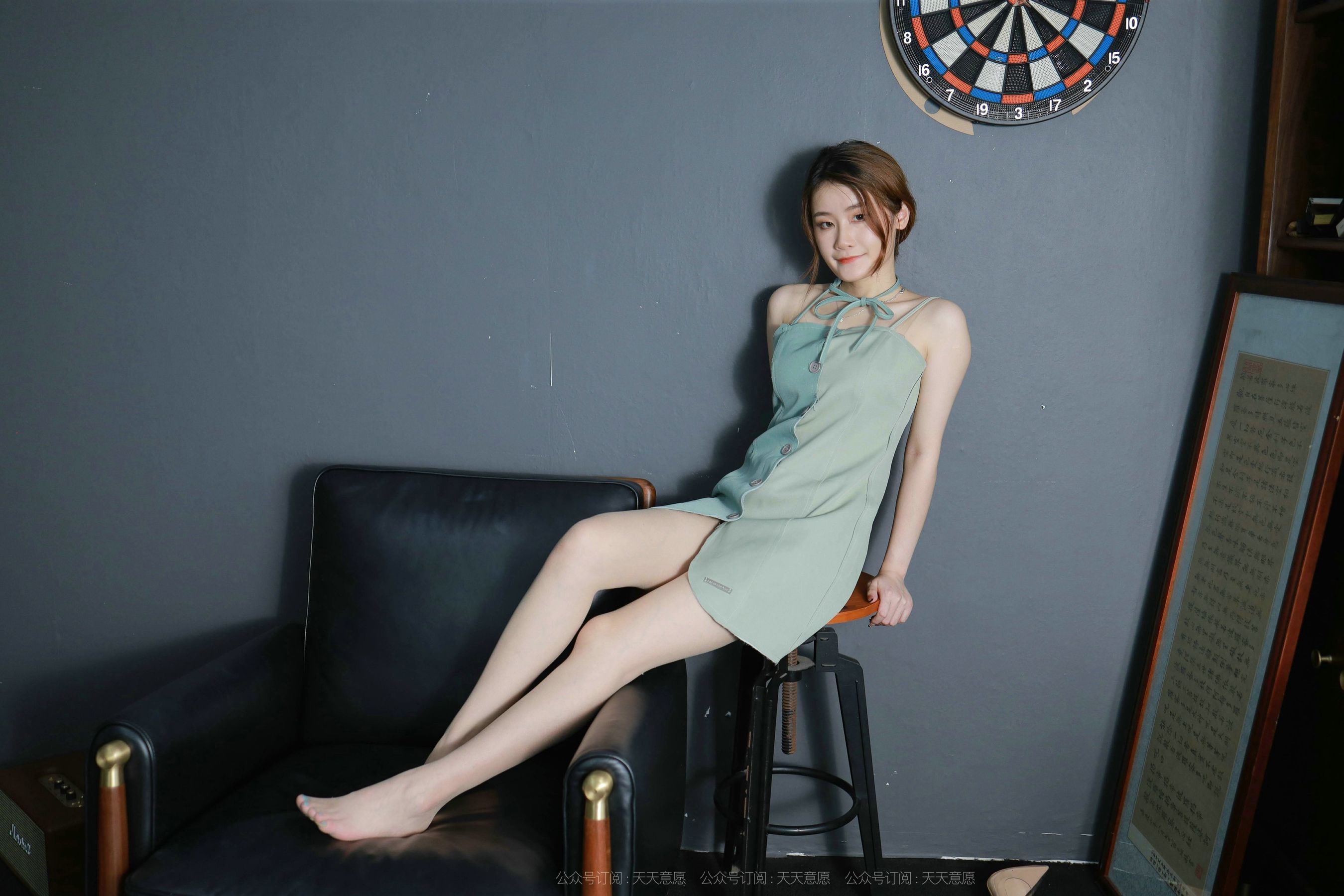 模特：紫薇《淡绿短裙》-图28