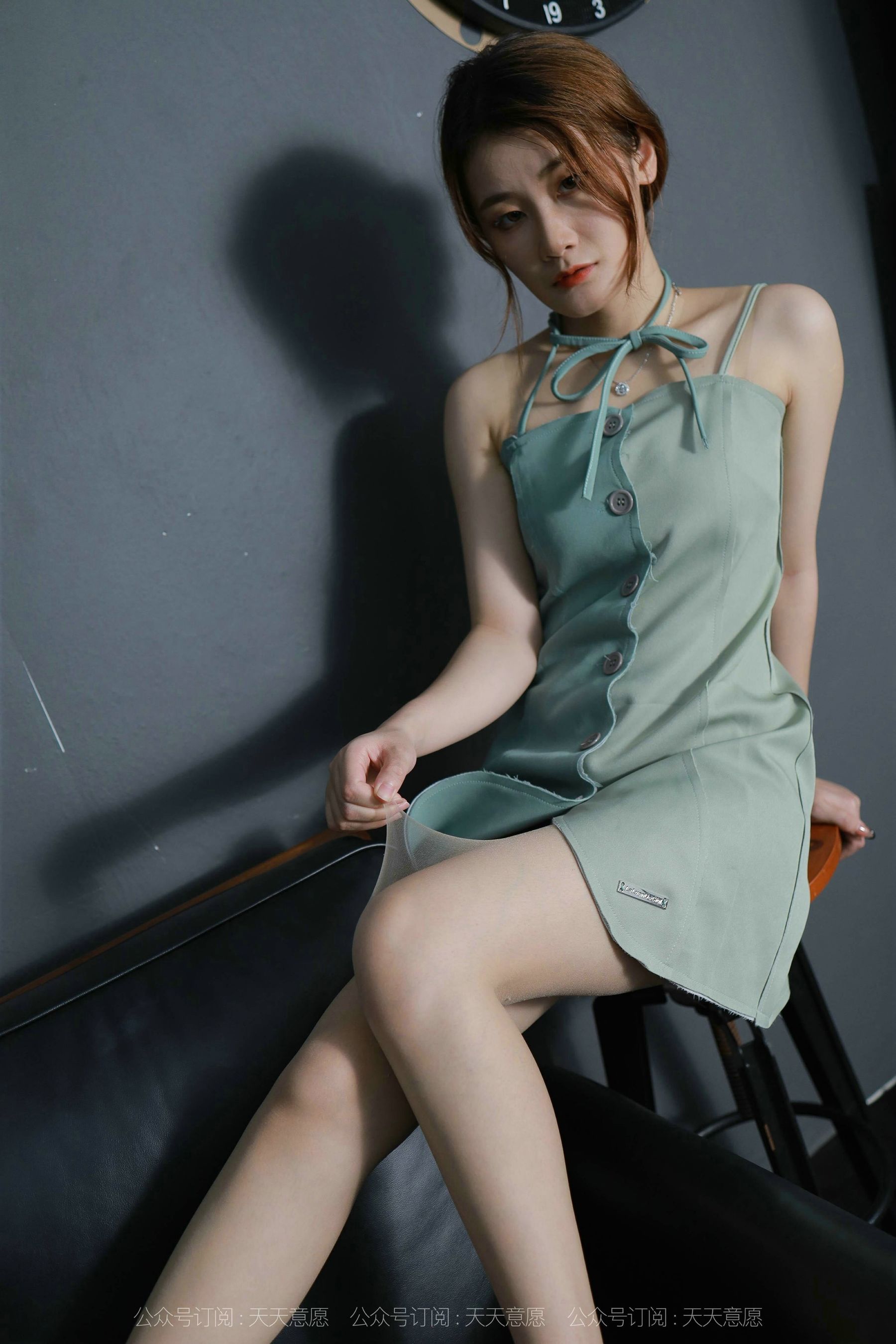 模特：紫薇《淡绿短裙》-图36