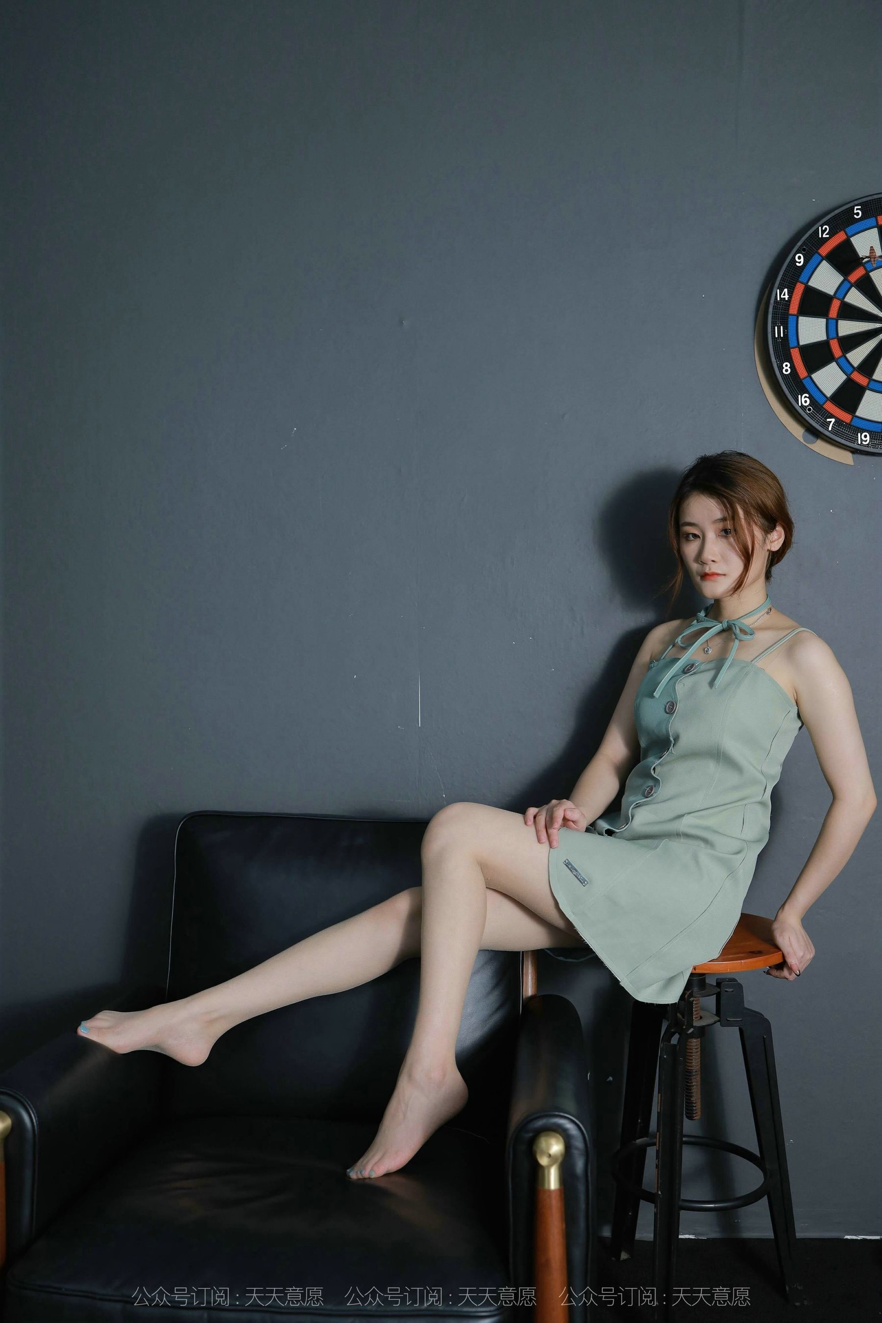 模特：紫薇《淡绿短裙》-图37