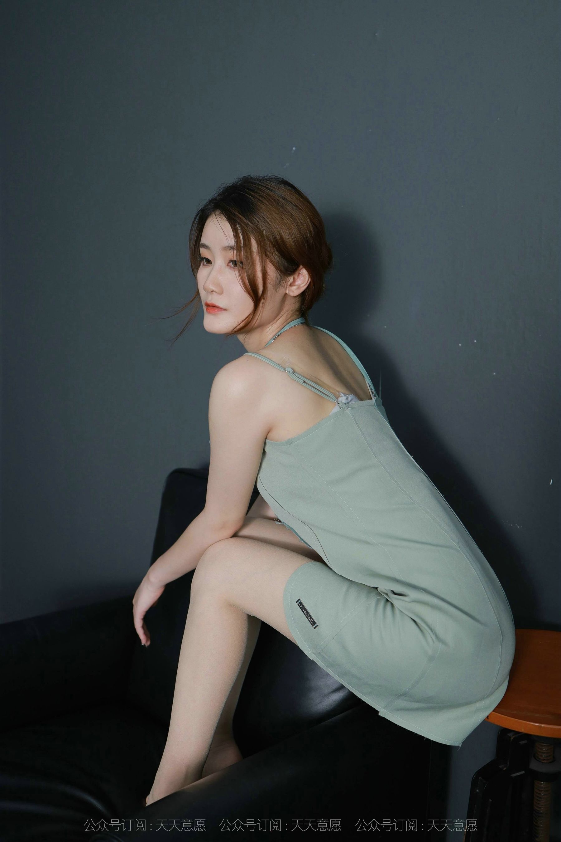 模特：紫薇《淡绿短裙》-图38