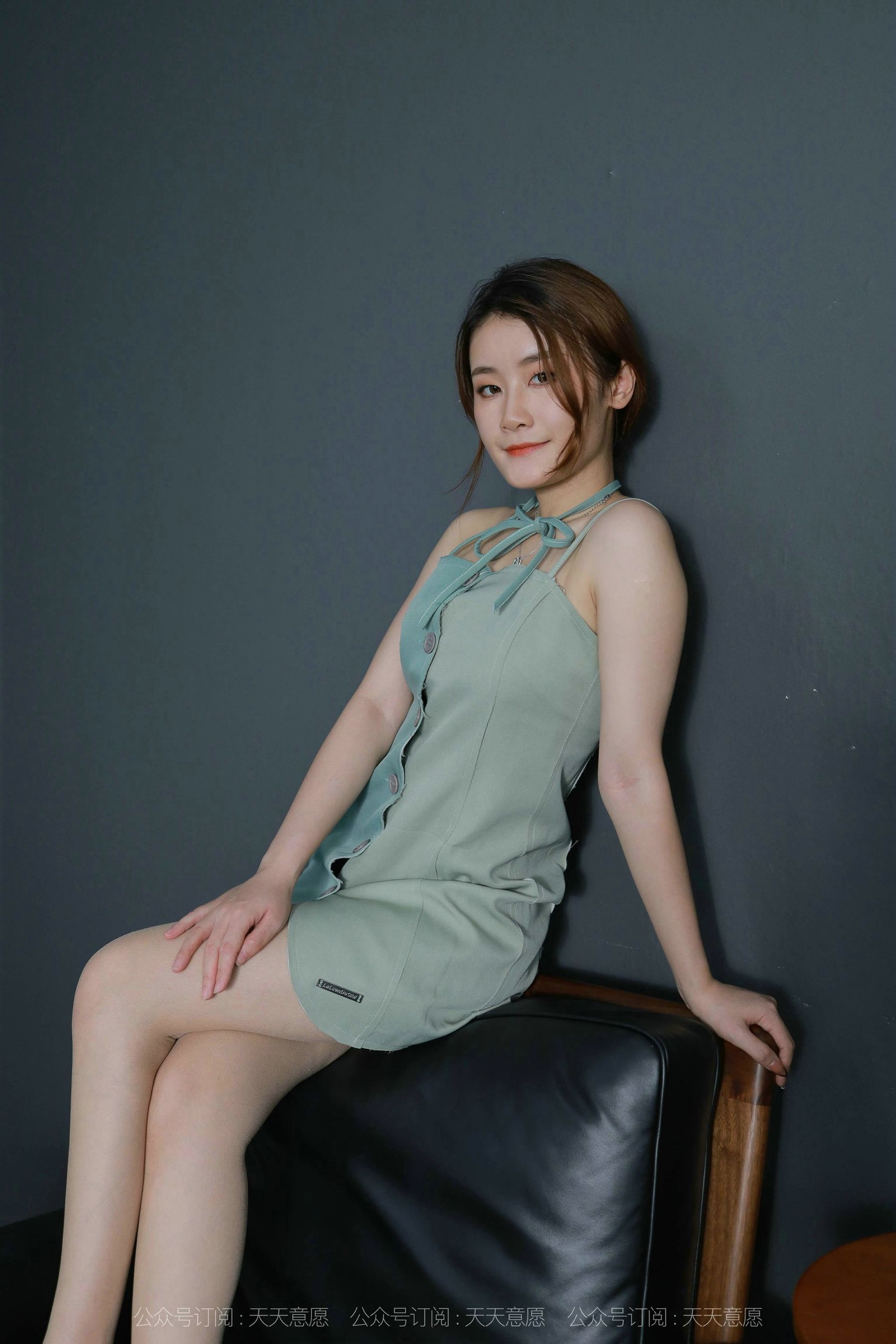 模特：紫薇《淡绿短裙》-图50