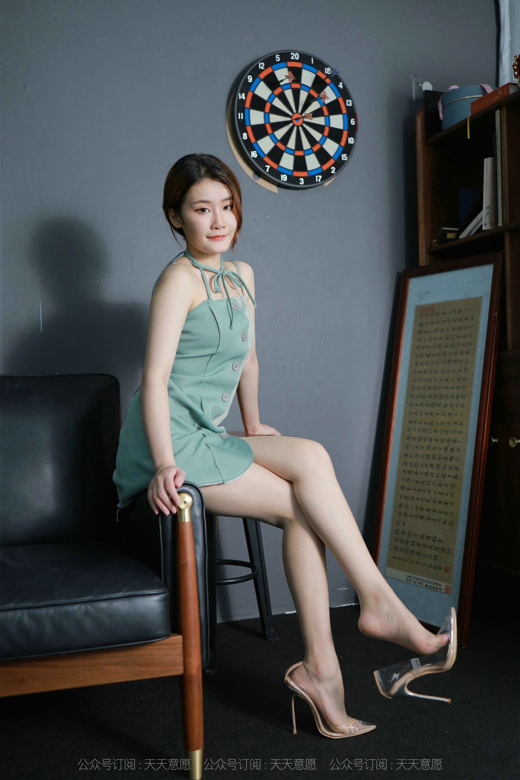 模特：紫薇《淡绿短裙》-图82