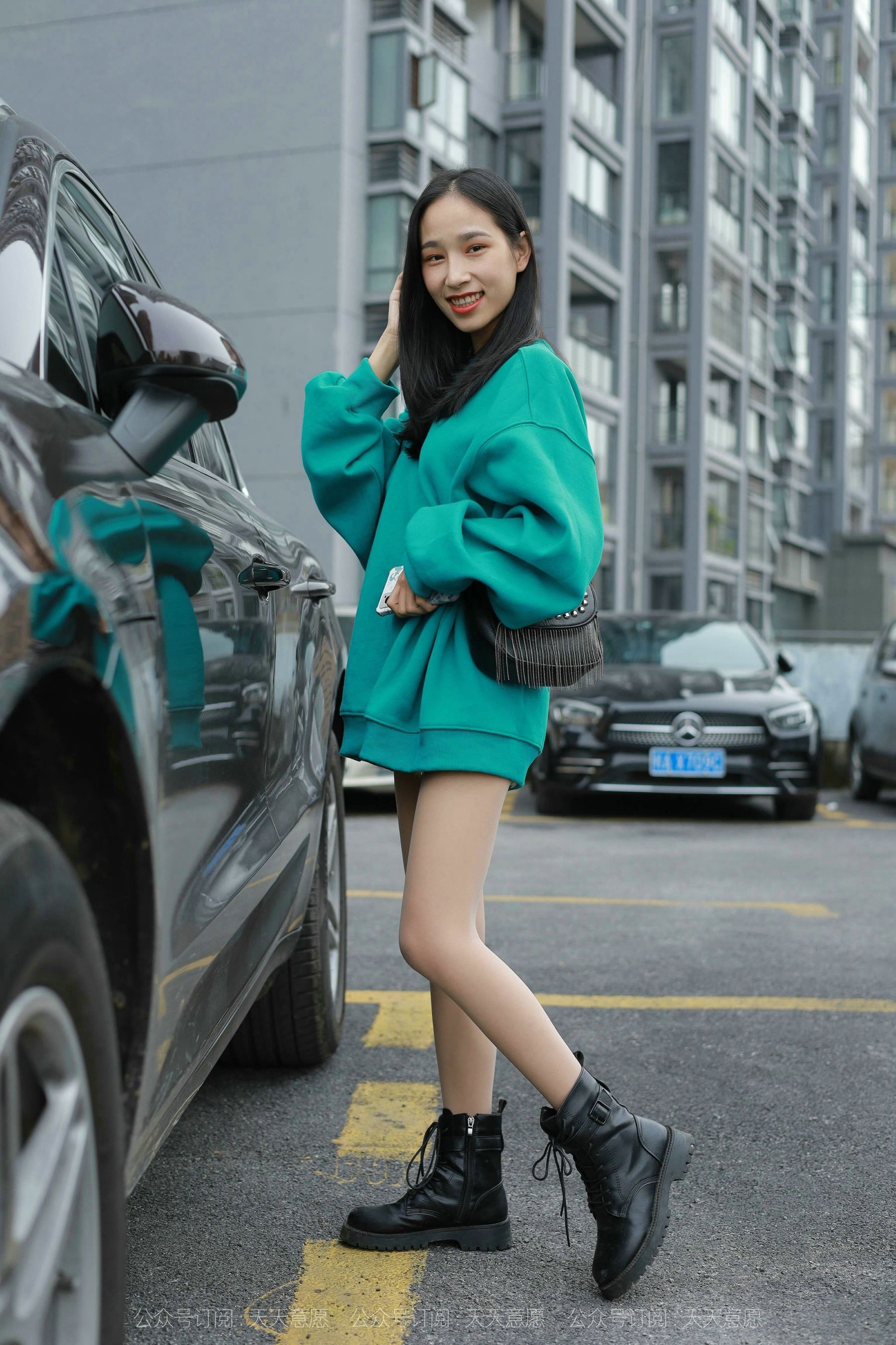 模特：美子《停车场邂逅》-图25