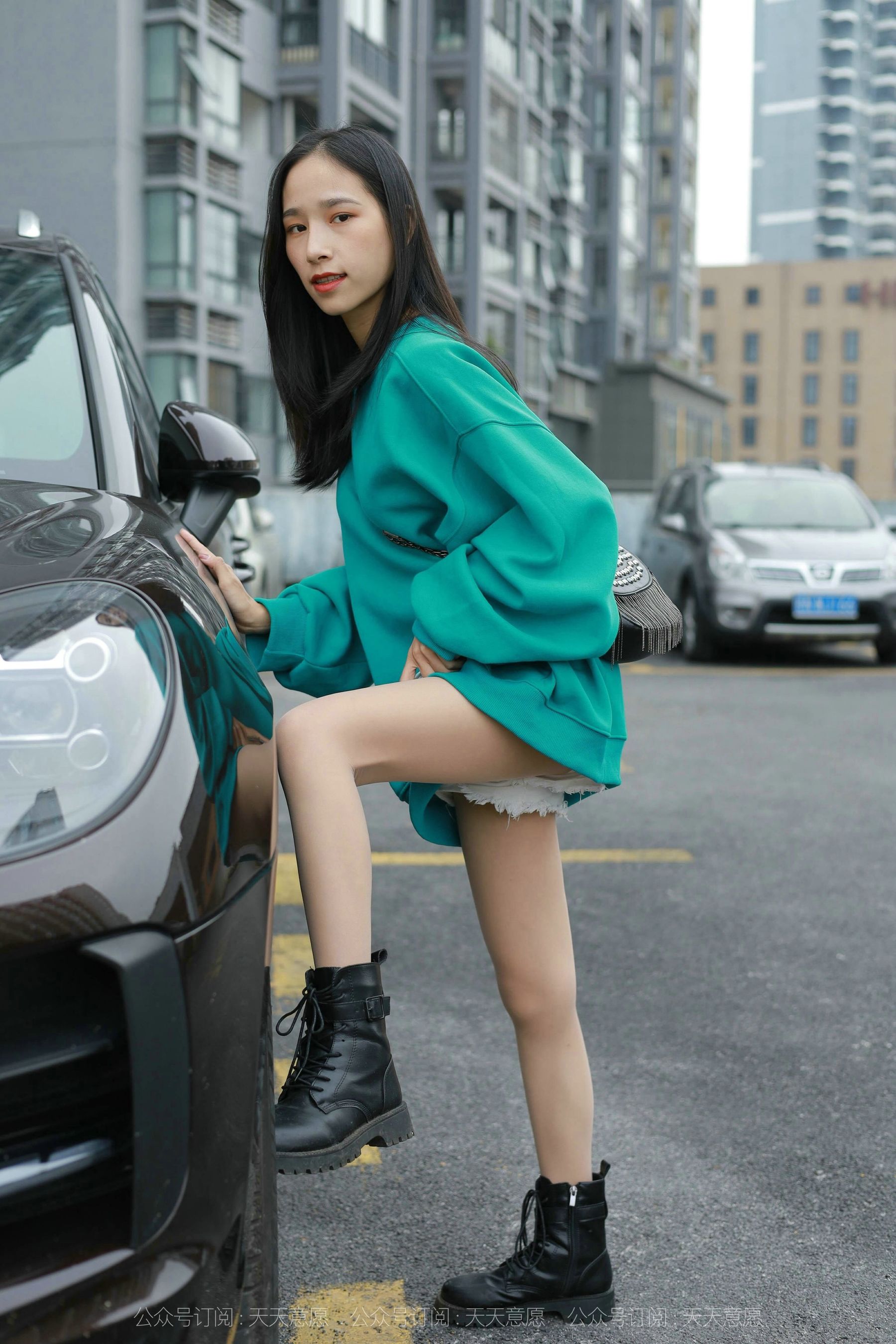 模特：美子《停车场邂逅》-图32