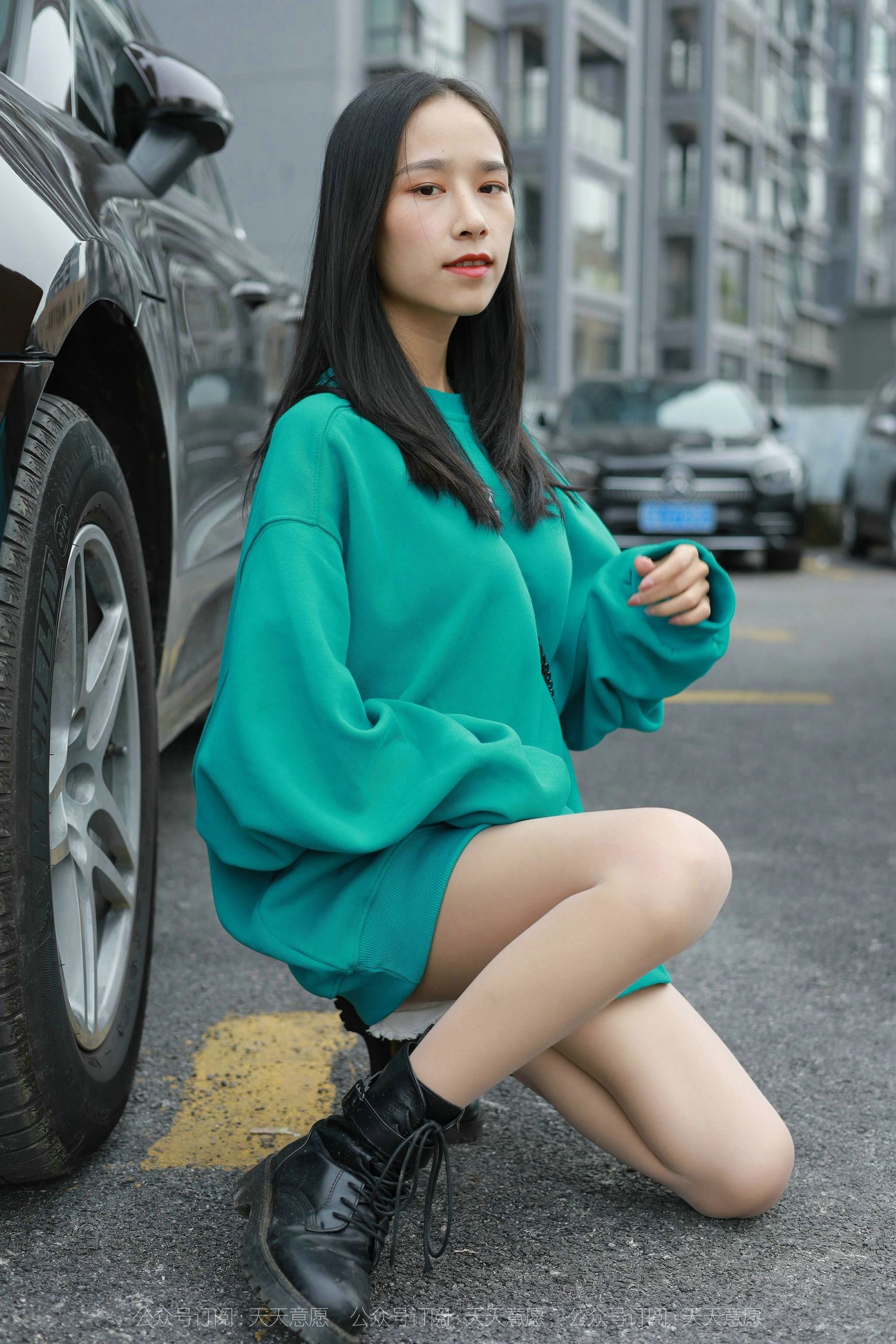 模特：美子《停车场邂逅》-图38