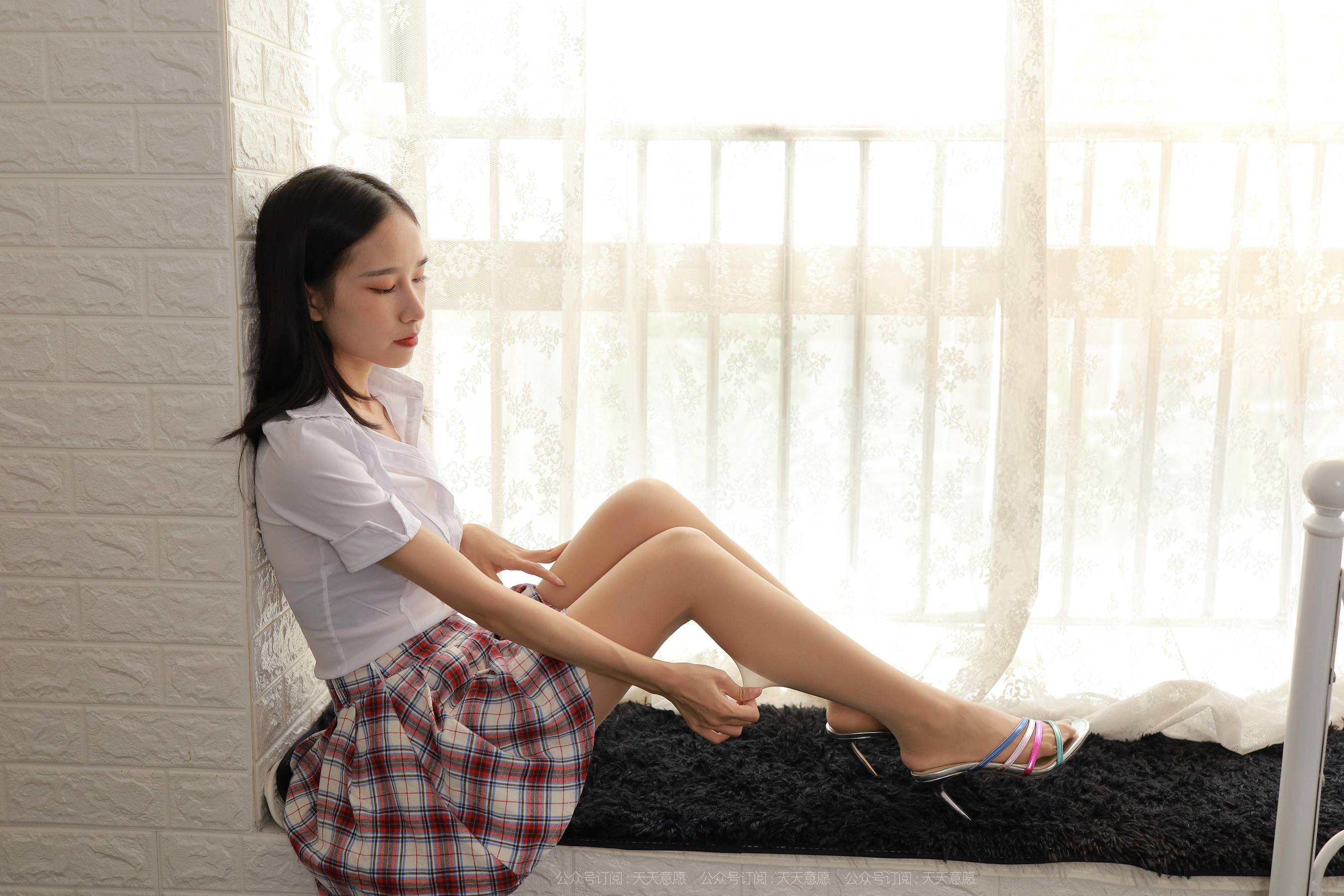 模特：美子《学苑风短裙》-图35