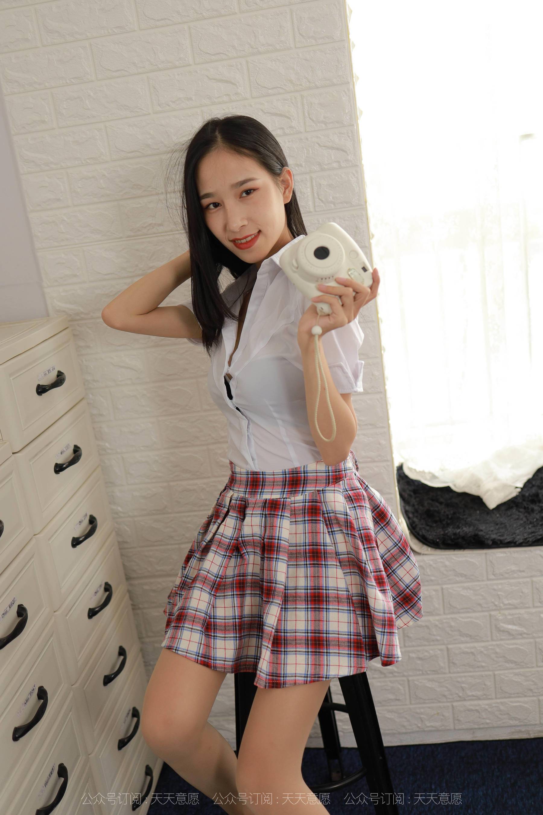 模特：美子《学苑风短裙》-图7