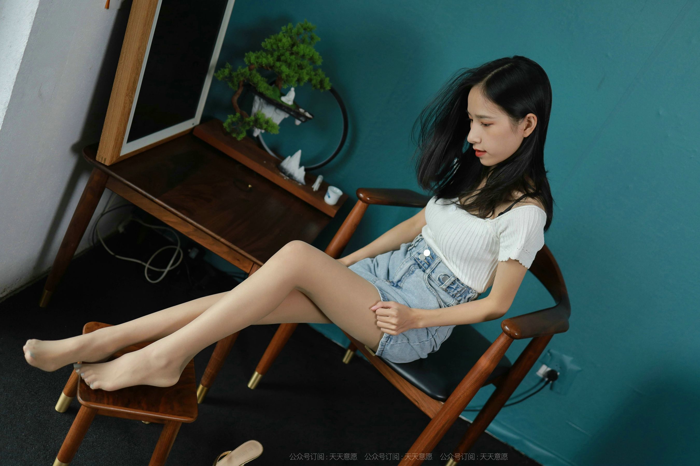 模特：美子《清新牛仔裤》-图20