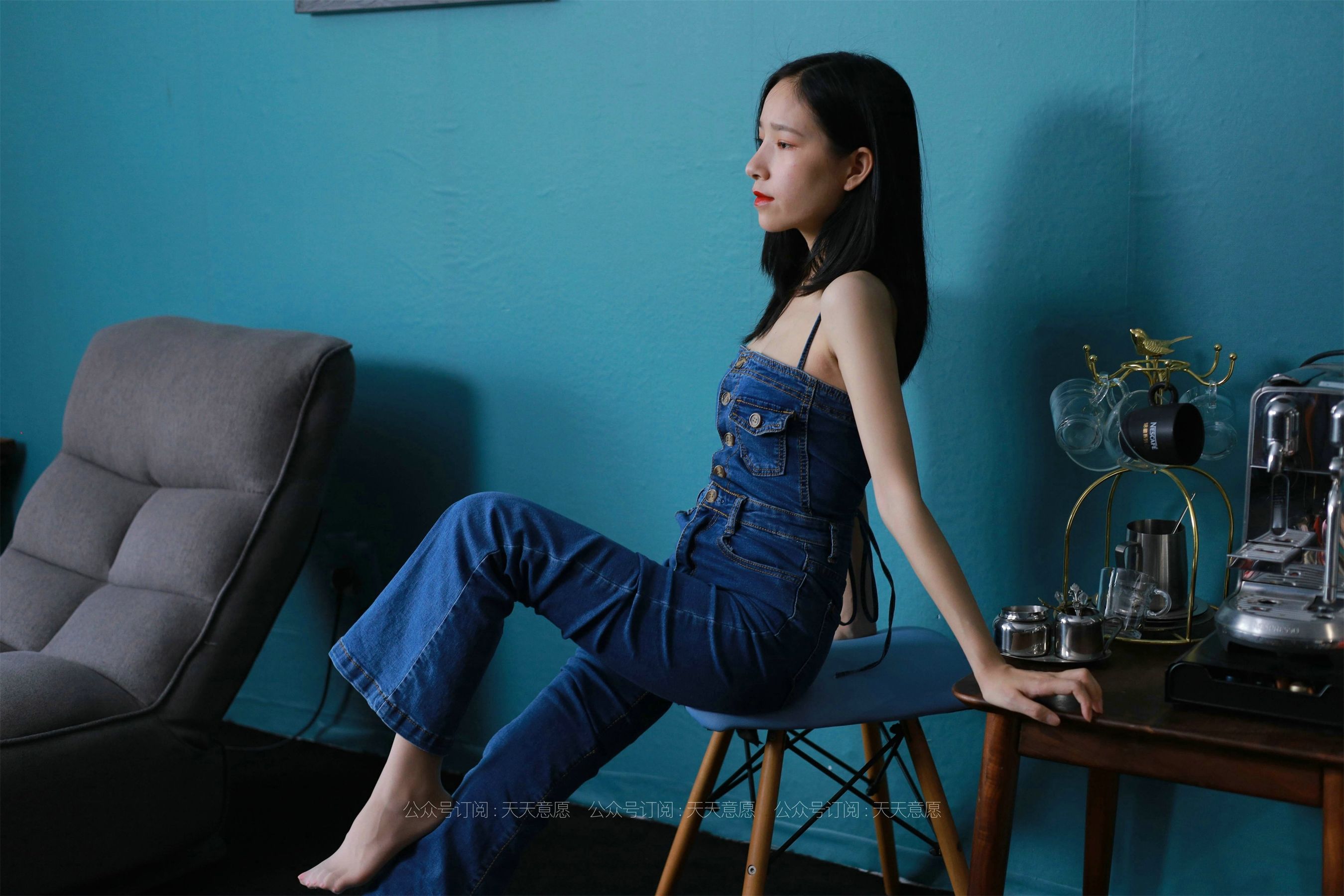 模特：美子《美背库里丝》-图9