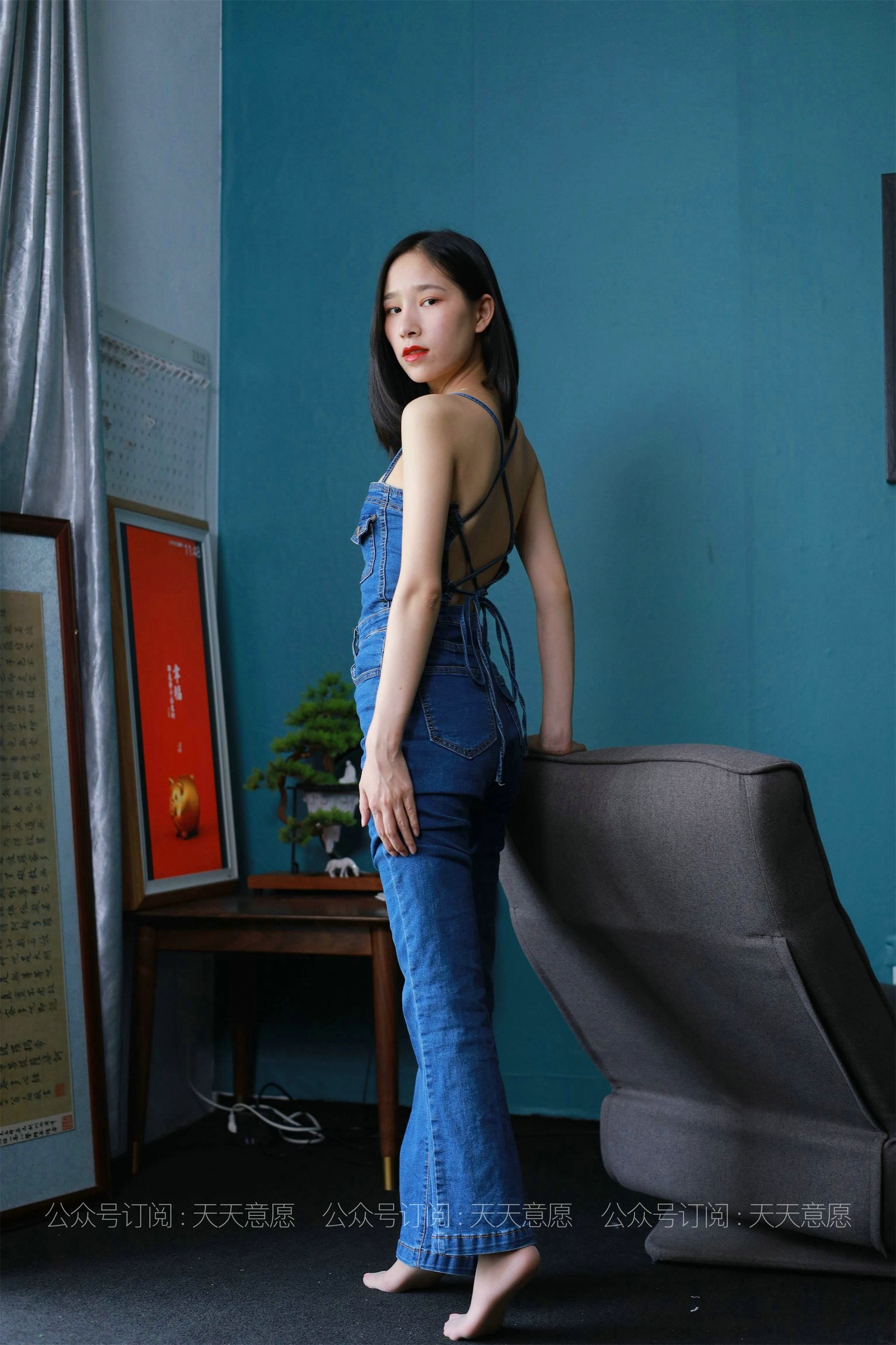 模特：美子《美背库里丝》-图36