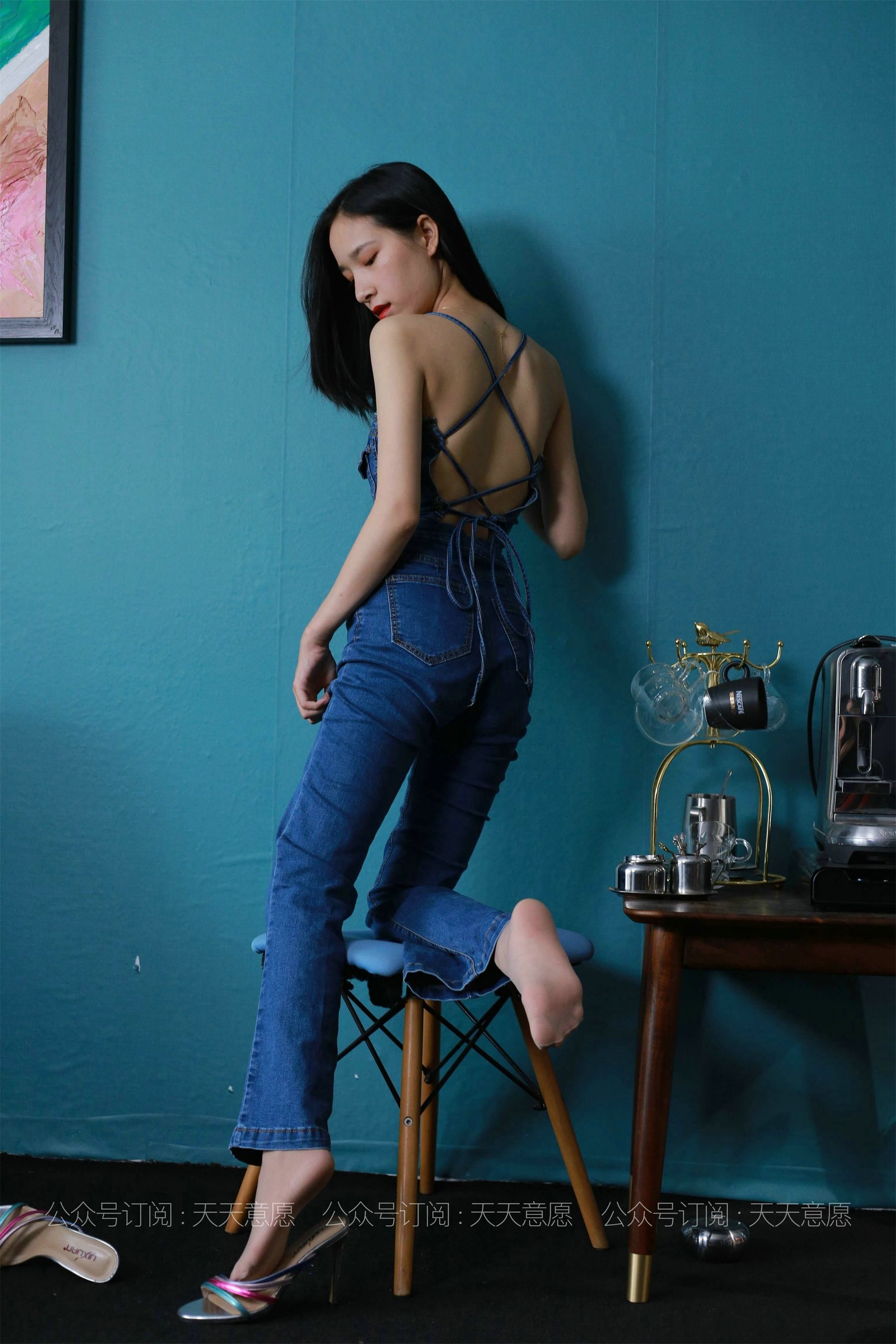 模特：美子《美背库里丝》-图48