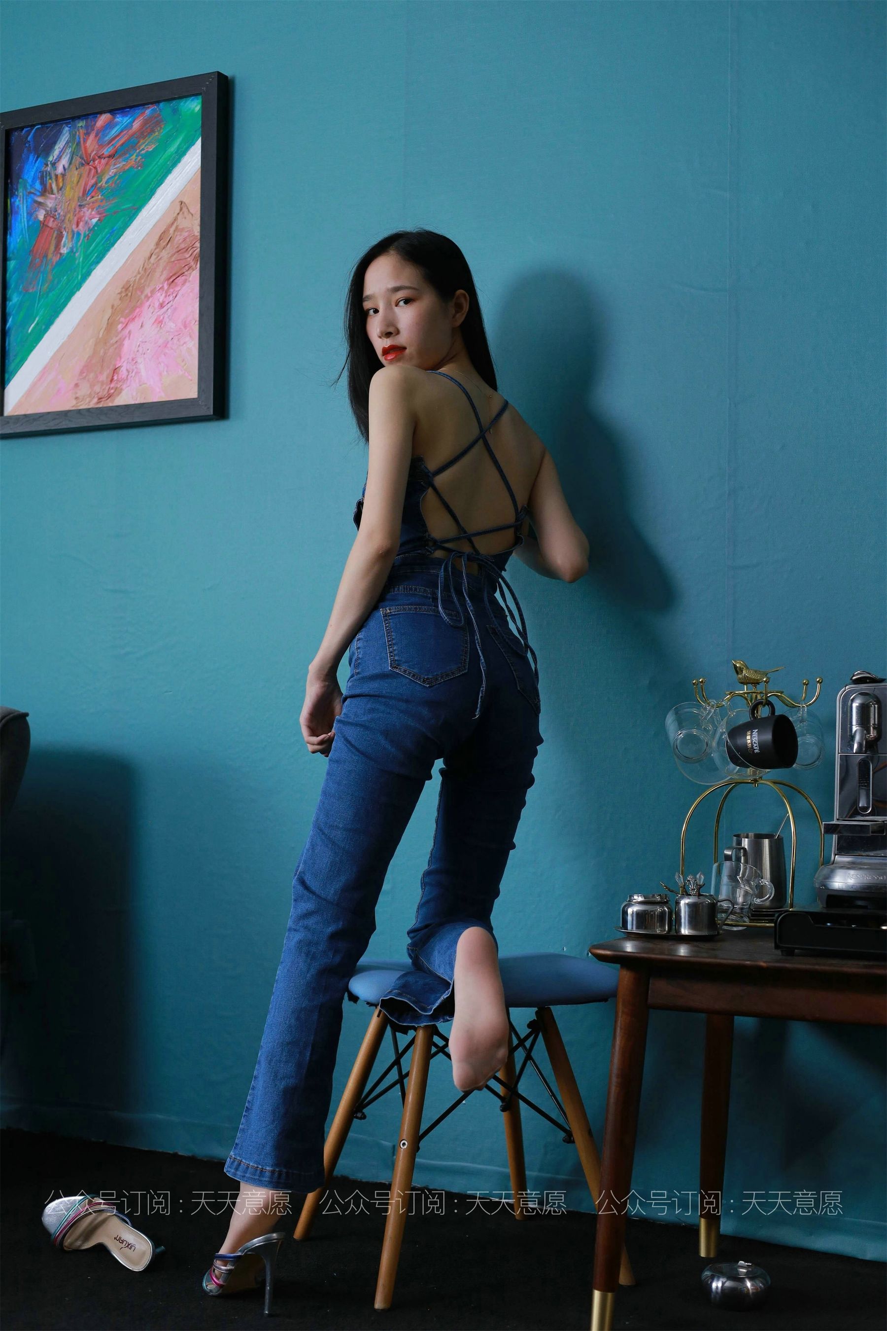 模特：美子《美背库里丝》-图49