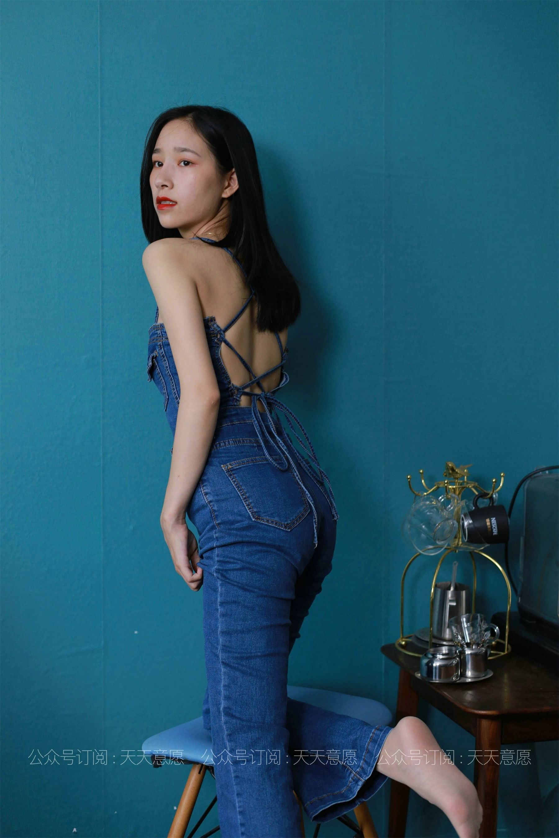 模特：美子《美背库里丝》-图68