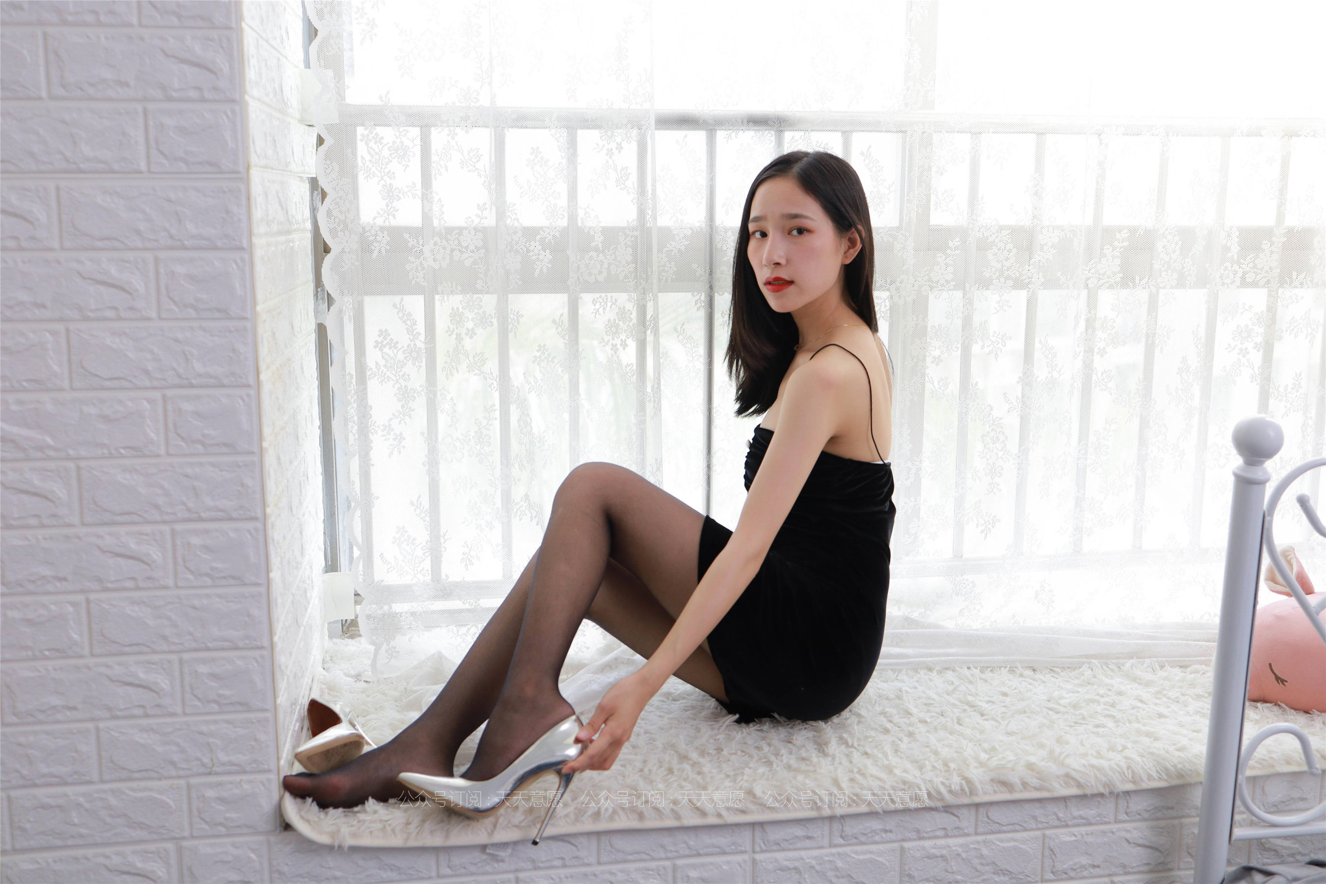 模特：美子《黑色吊带裙》-图90