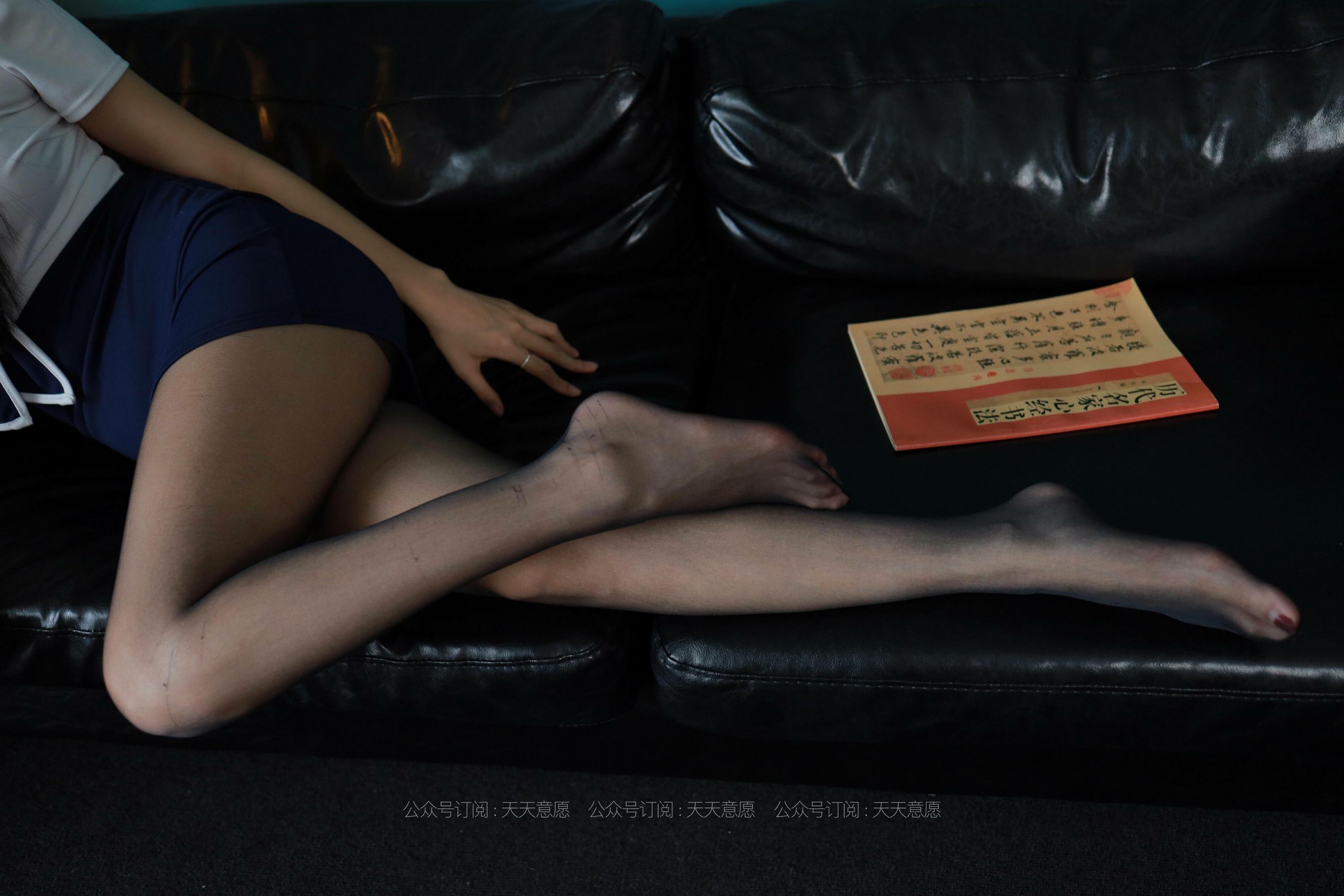 模特：羽西《沙发上的黑丝》-图89