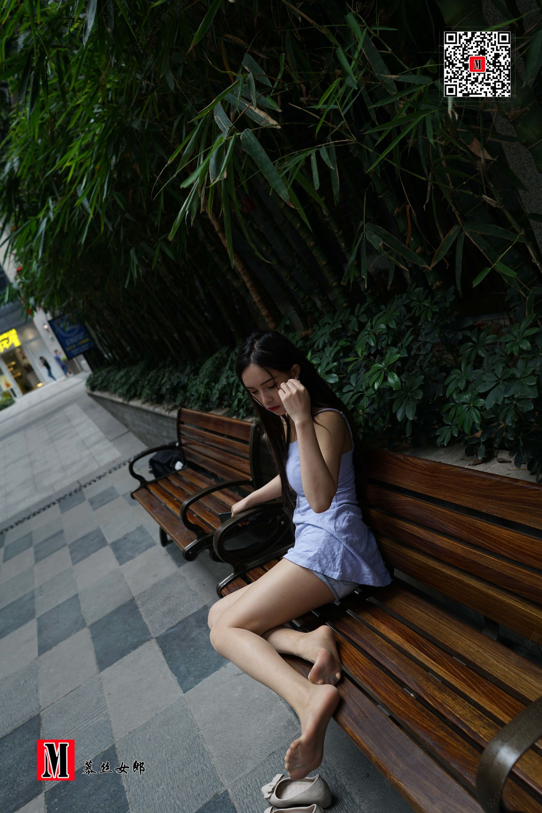 No.089 小羽 路边长凳街拍-图143
