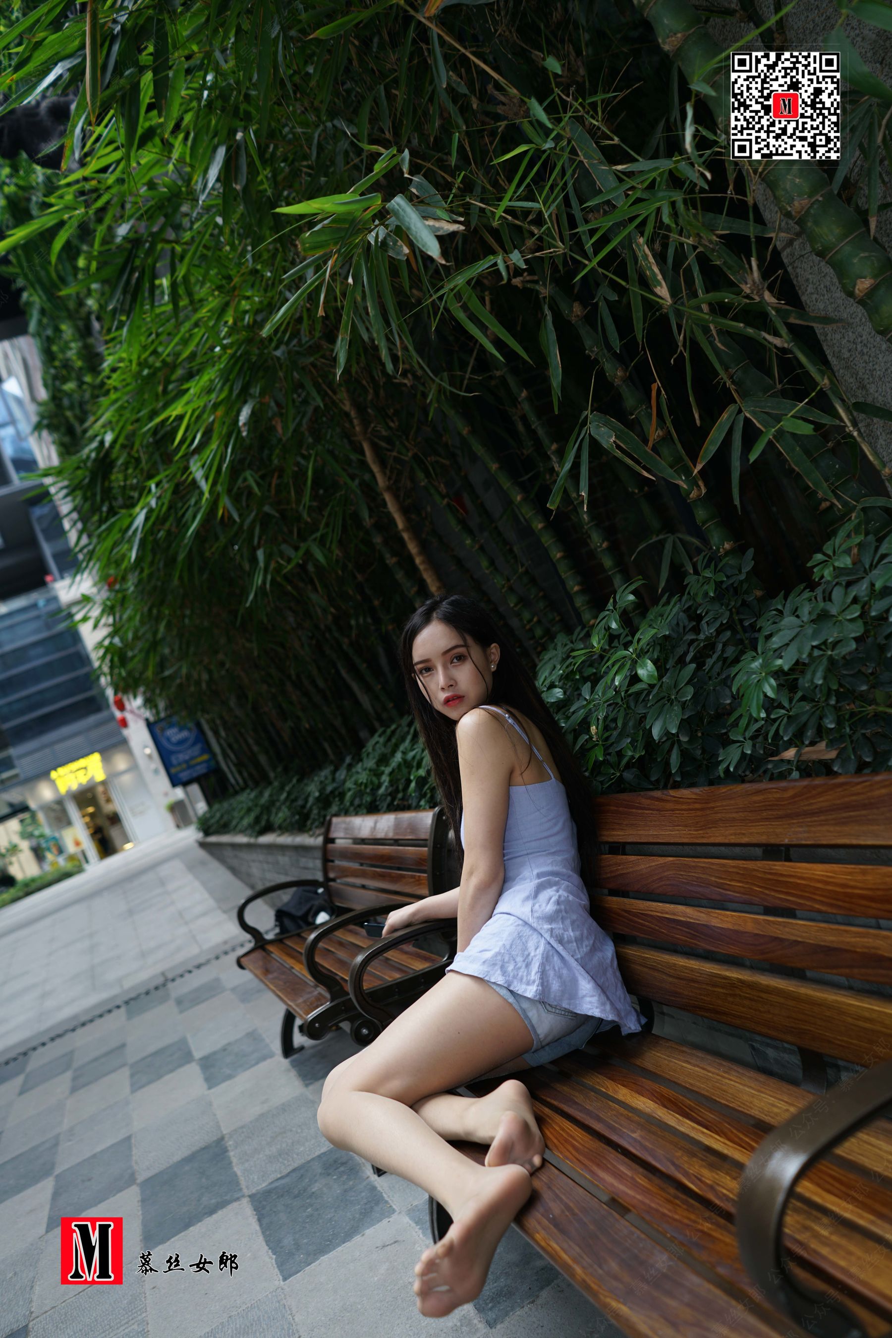 No.089 小羽 路边长凳街拍-图144