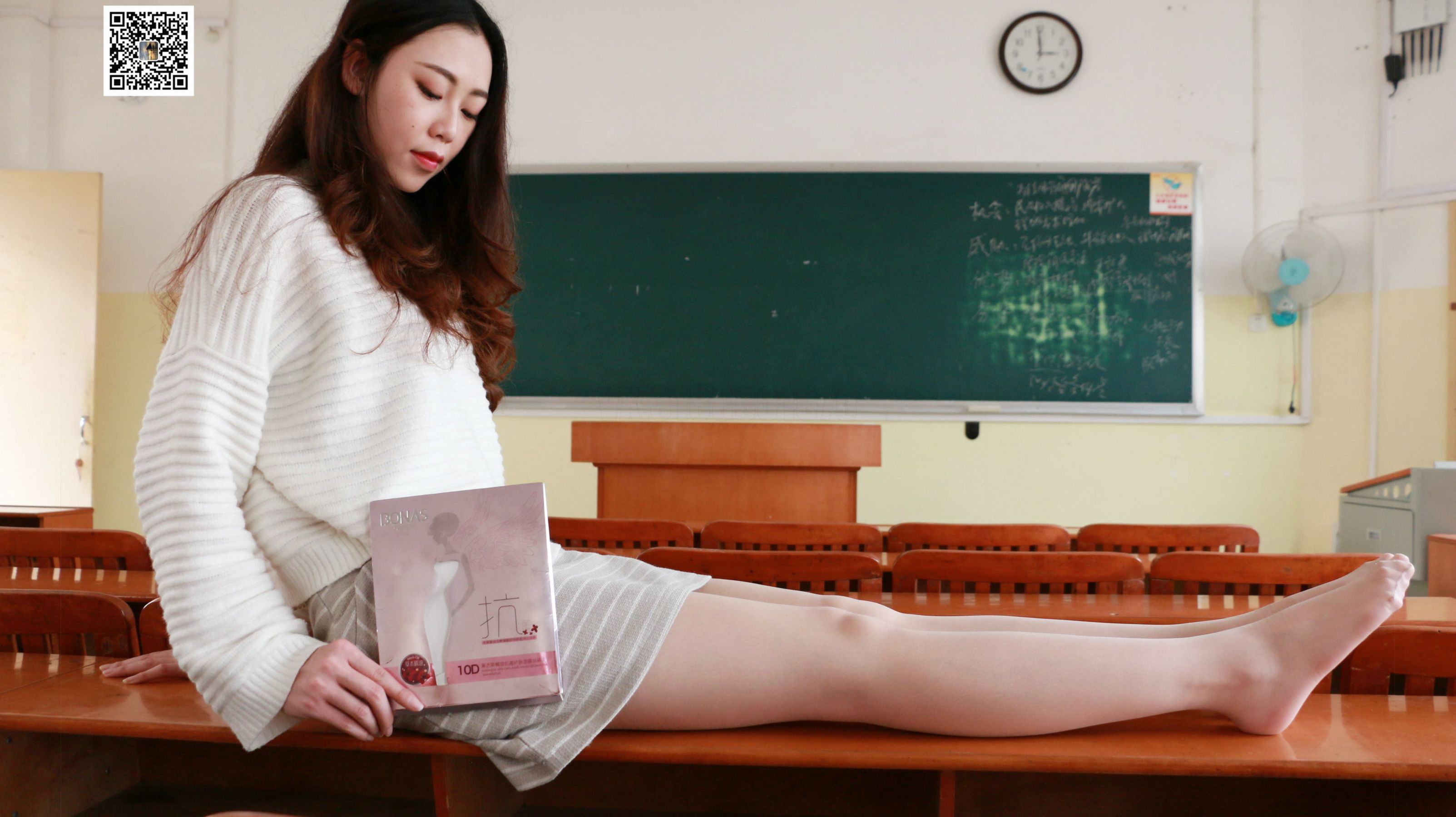 学妹系列06 学妹兼职代言品牌袜袜-图33