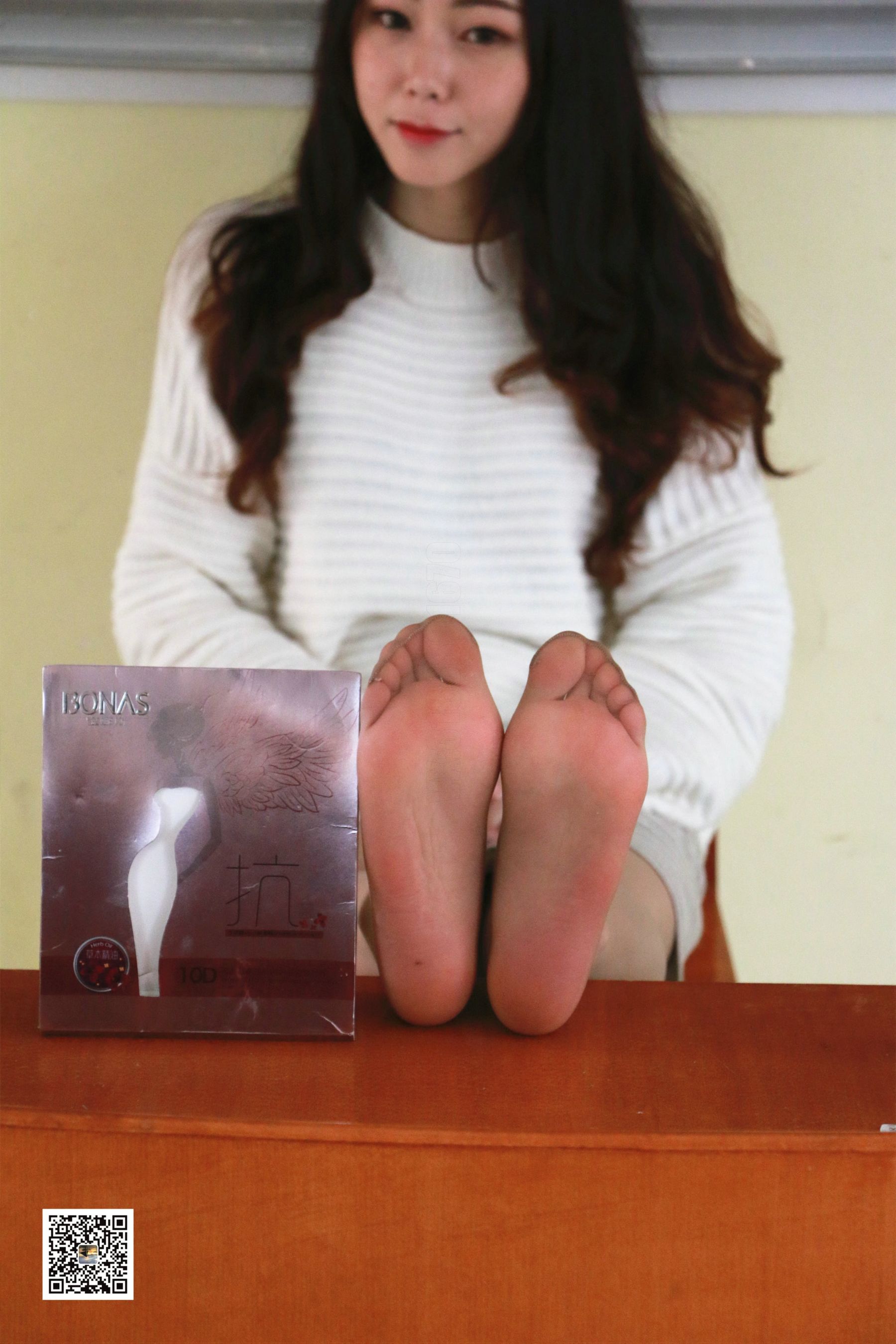 学妹系列06 学妹兼职代言品牌袜袜-图63