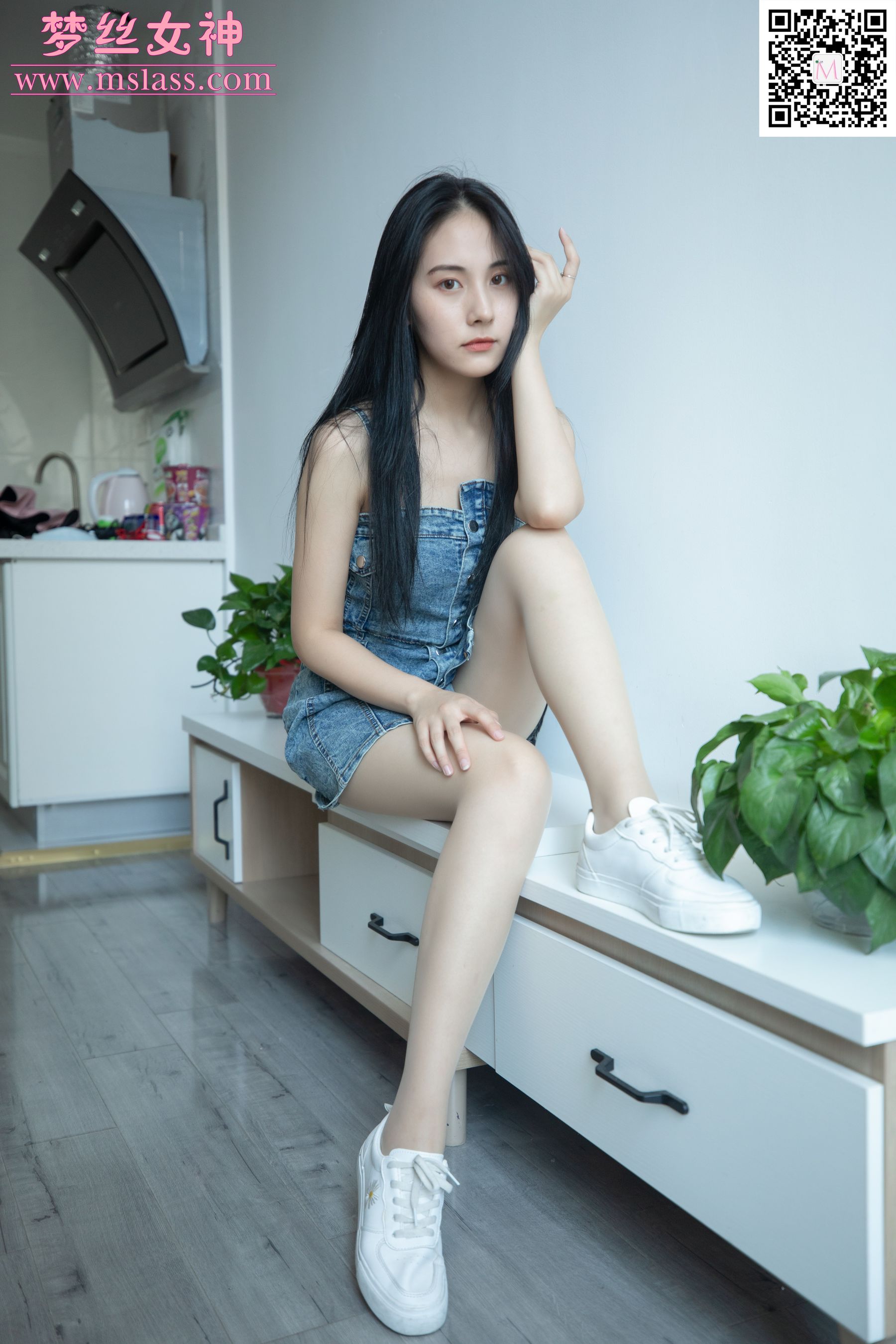 小允儿 牛仔连衣裙-图2