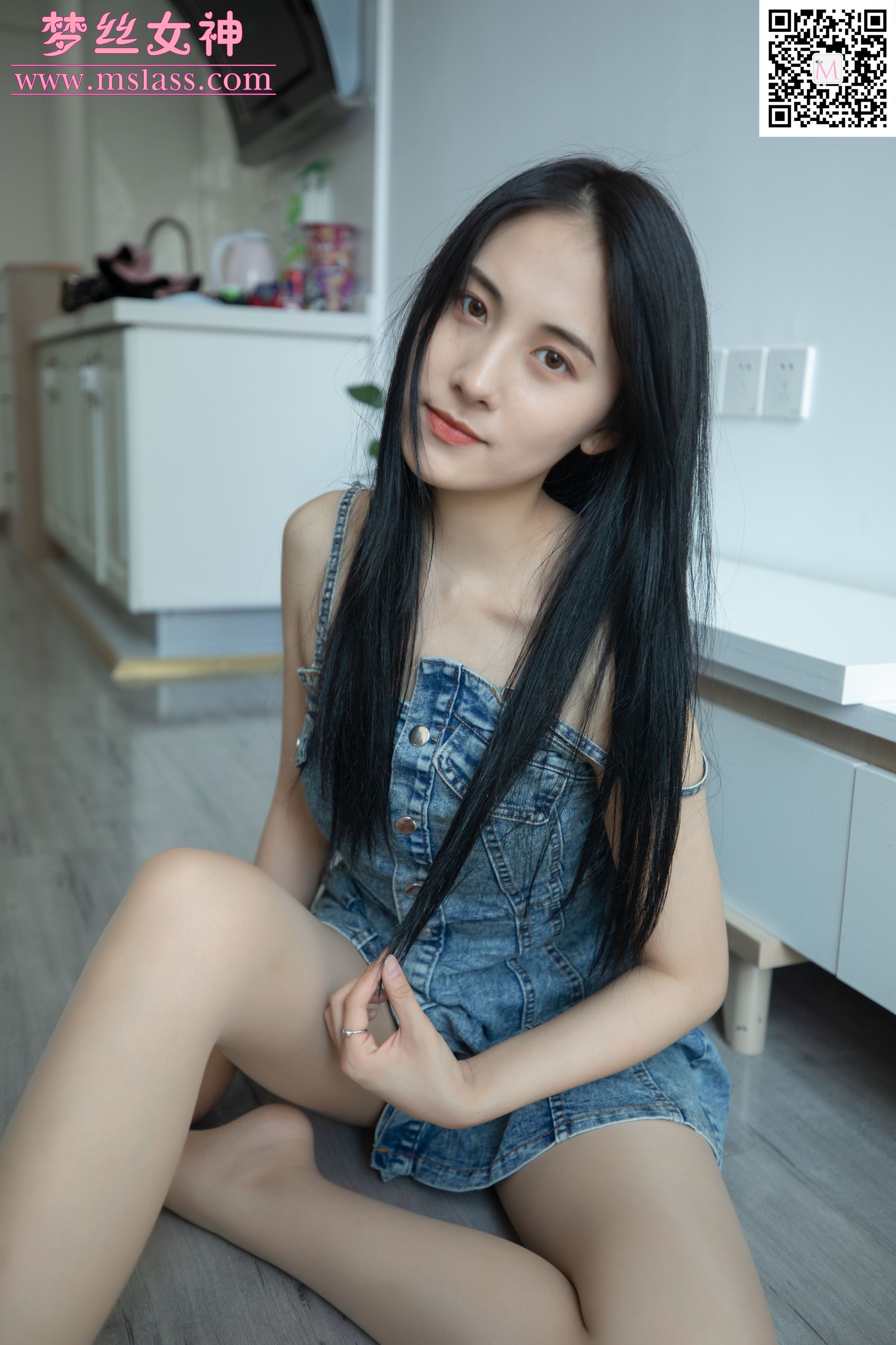 小允儿 牛仔连衣裙-图49