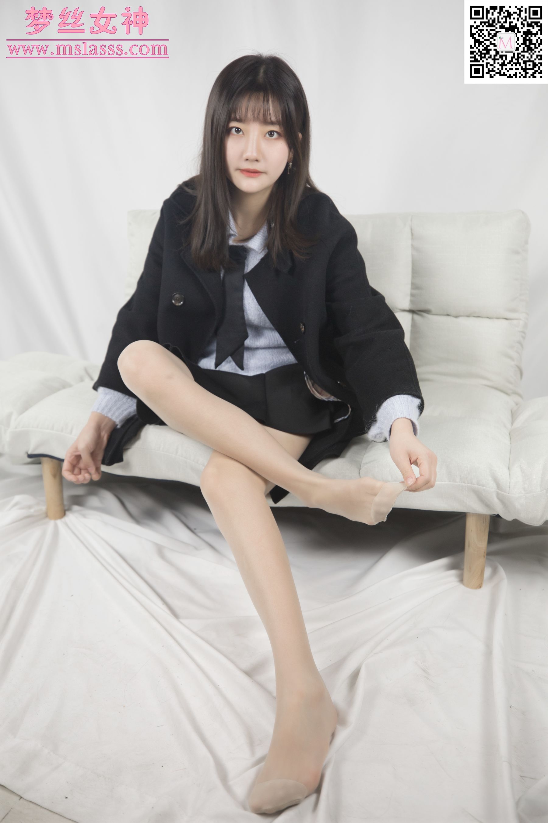 小盐 黑风衣下的美腿-图60