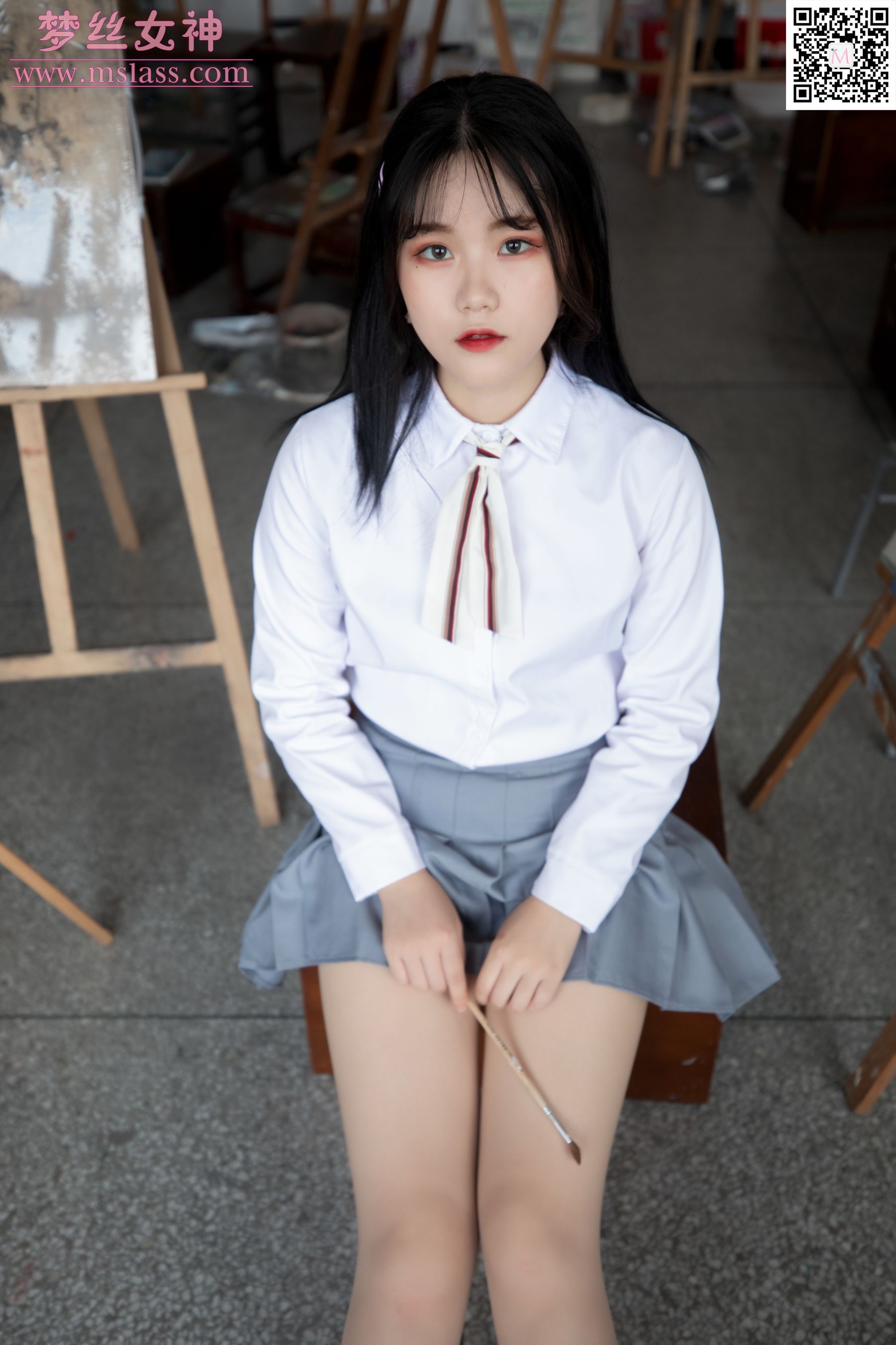 恬恬 画室乖乖女-图11