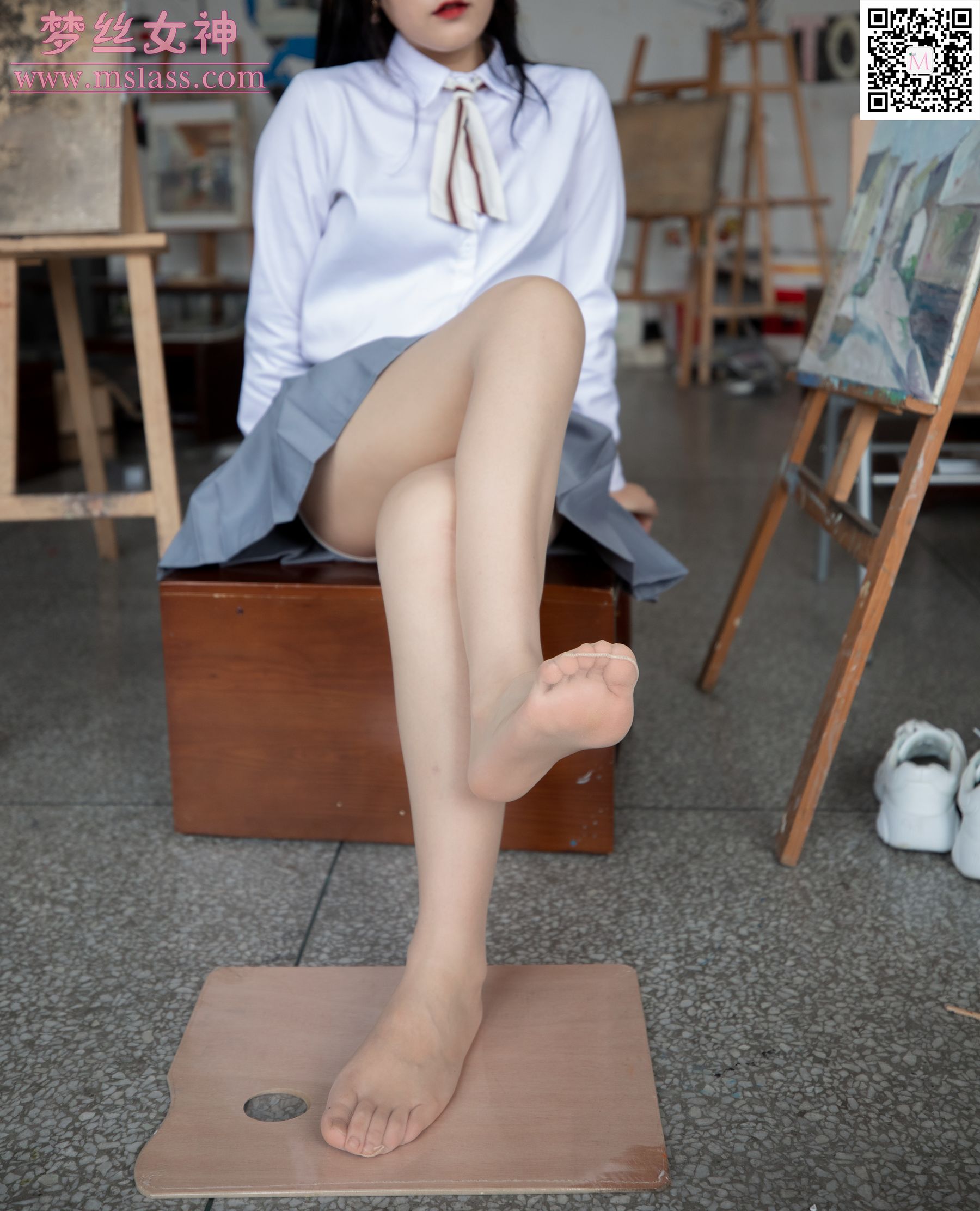 恬恬 画室乖乖女-图19