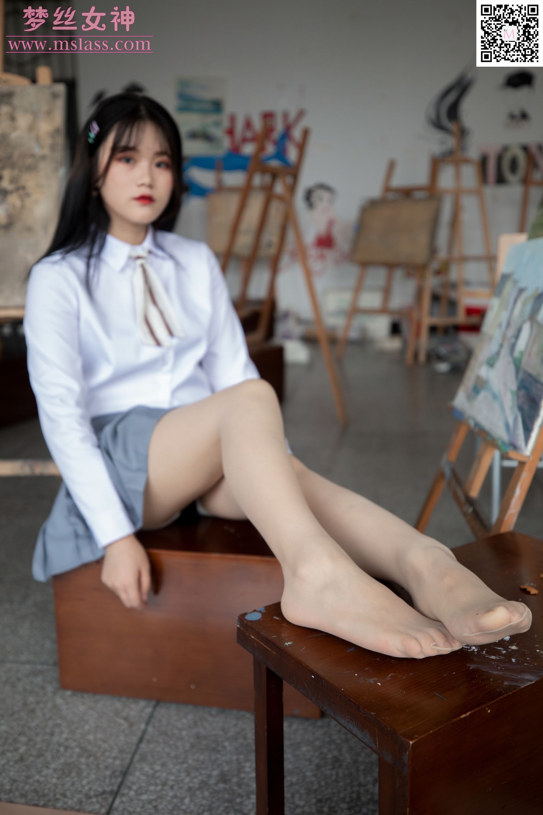 恬恬 画室乖乖女-图23