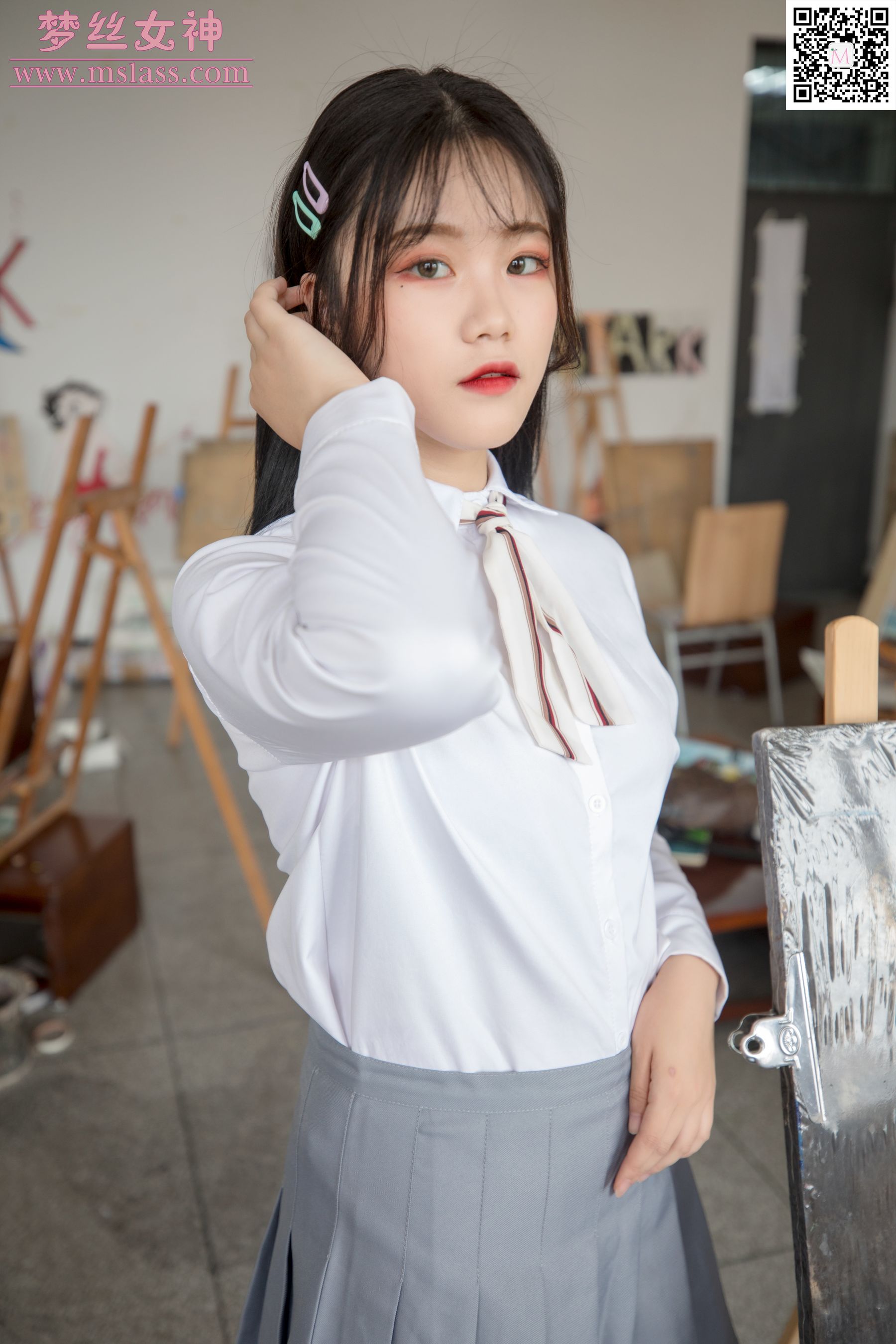 恬恬 画室乖乖女-图2